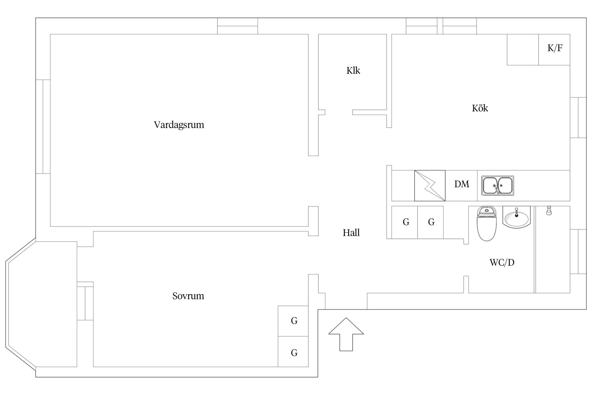 Bostadsrätt, Vantgatan 2C, Majorna - Gråberget, Göteborg