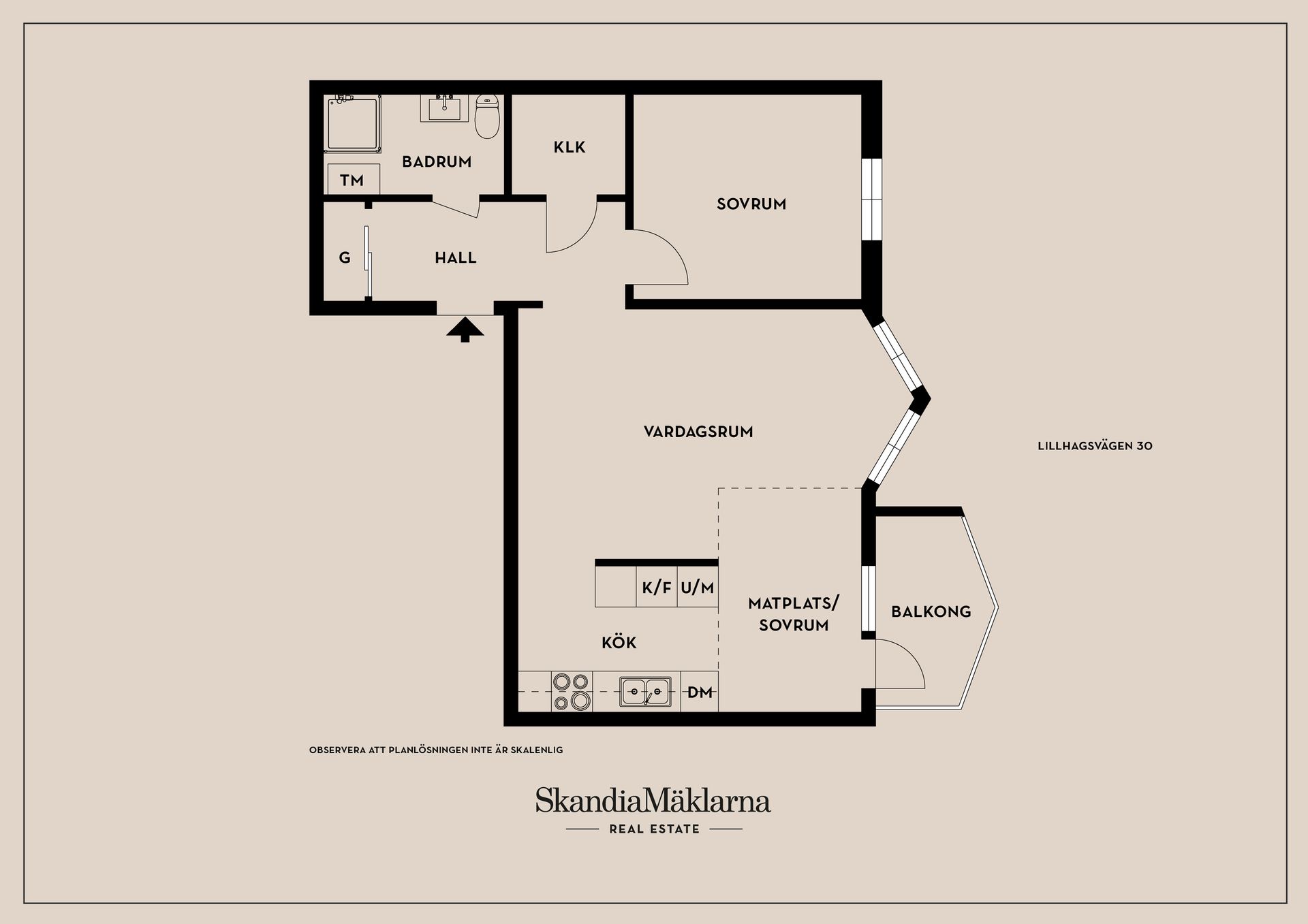 Bostadsrätt, Lillhagsvägen 30, Älvsjöbadet, Stockholm