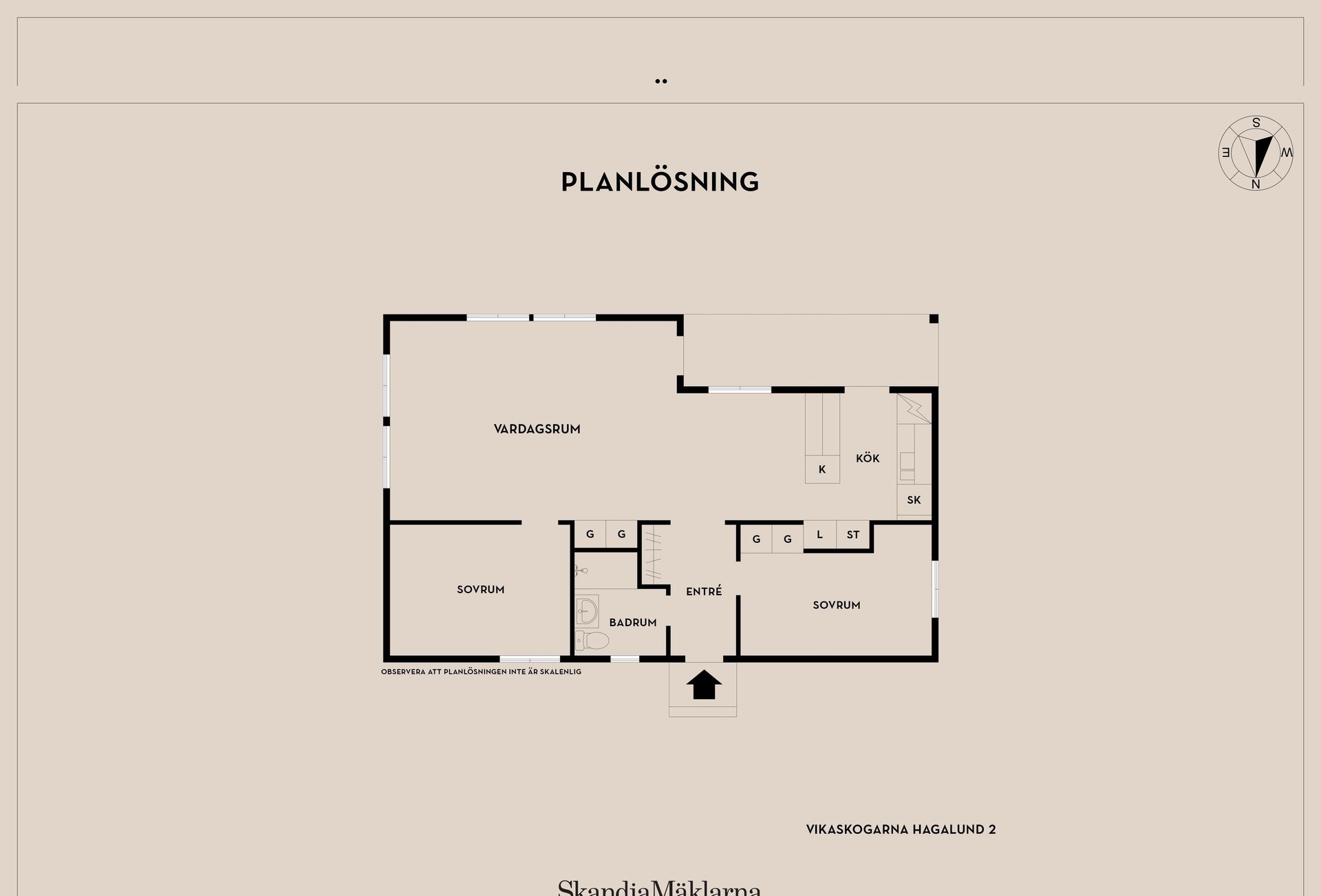 Villa, Vikaskogarna Hagalund 2, Vikaskogarna, Karlsborg