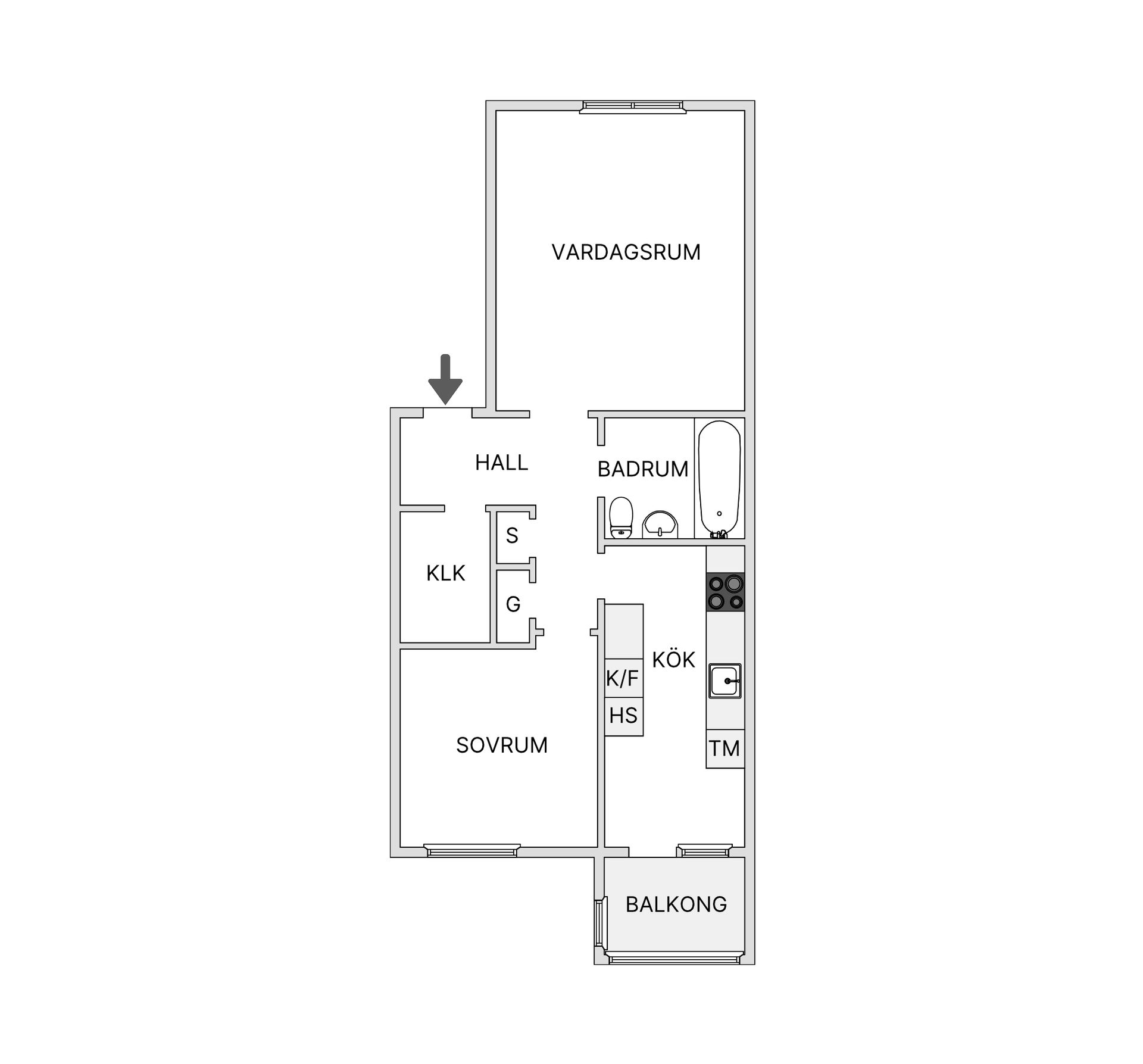 Bostadsrätt, Kronetorpsgatan 70B, Segevång, Malmö