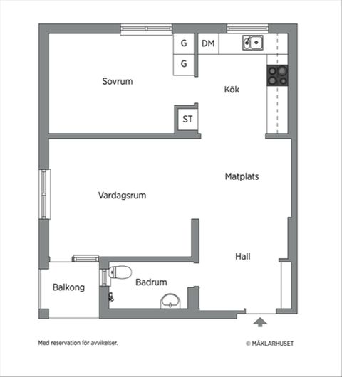 Bostadsrätt, Norra Sjöbogatan 55, Sjöbo, Borås