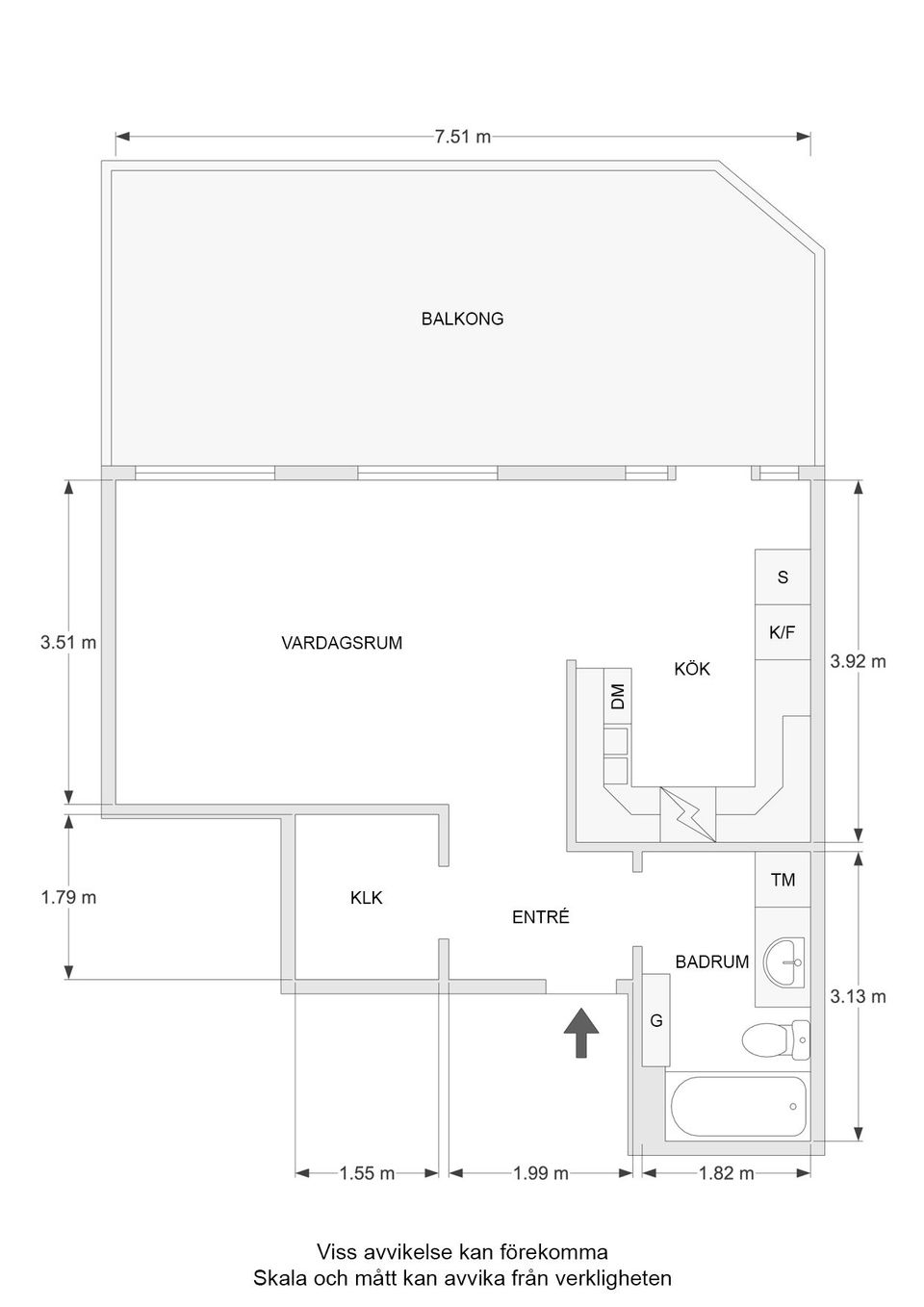 Bostadsrätt, Hamngatan 16B, Centralt, Linköping