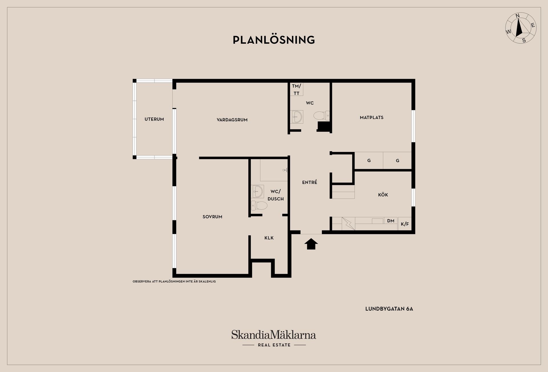 Bostadsrätt, Lundbygatan 6A, Centralt/Lundby, Mjölby