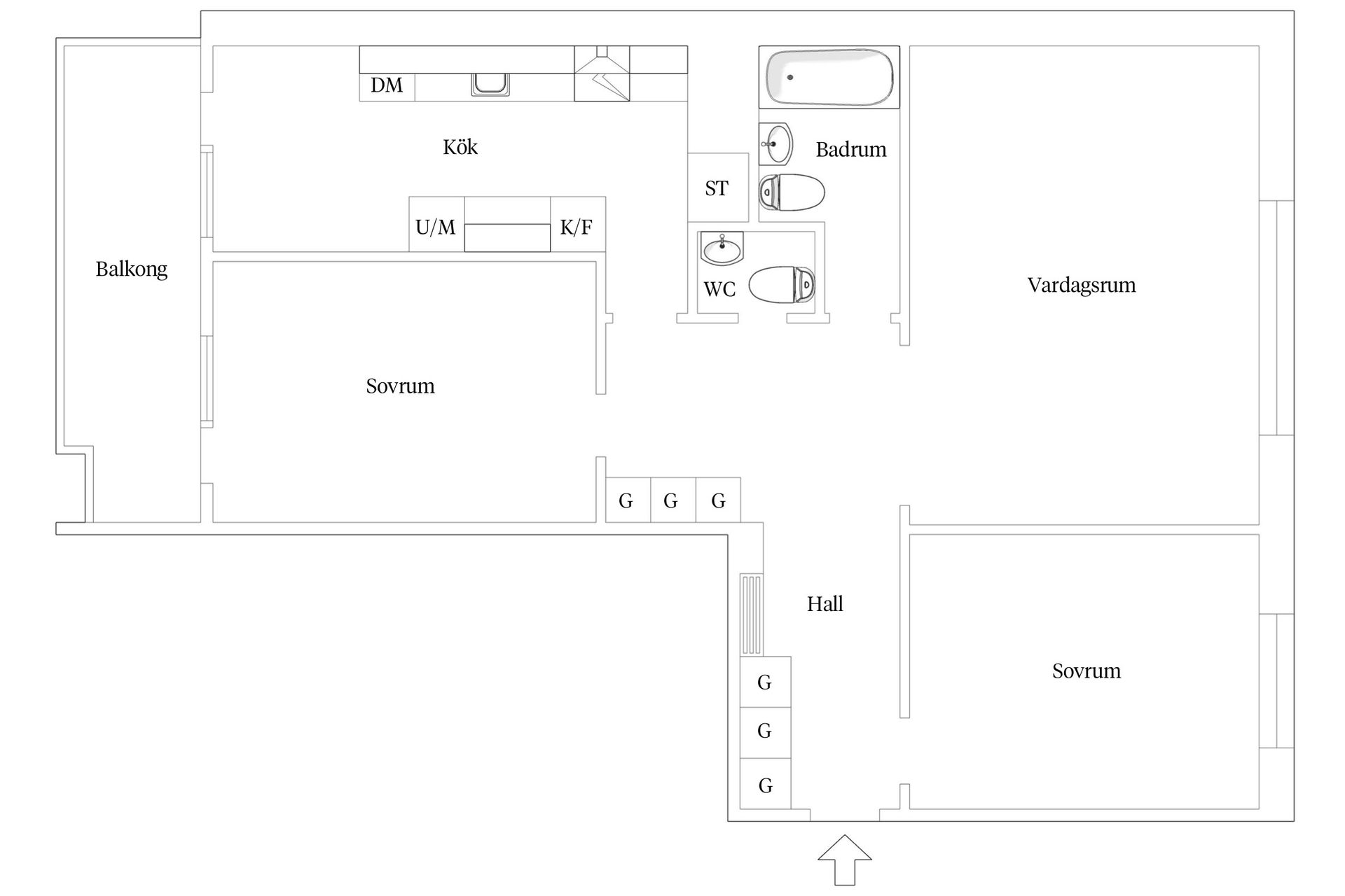 Bostadsrätt, Von lingens väg 29, Rosengård, Malmö