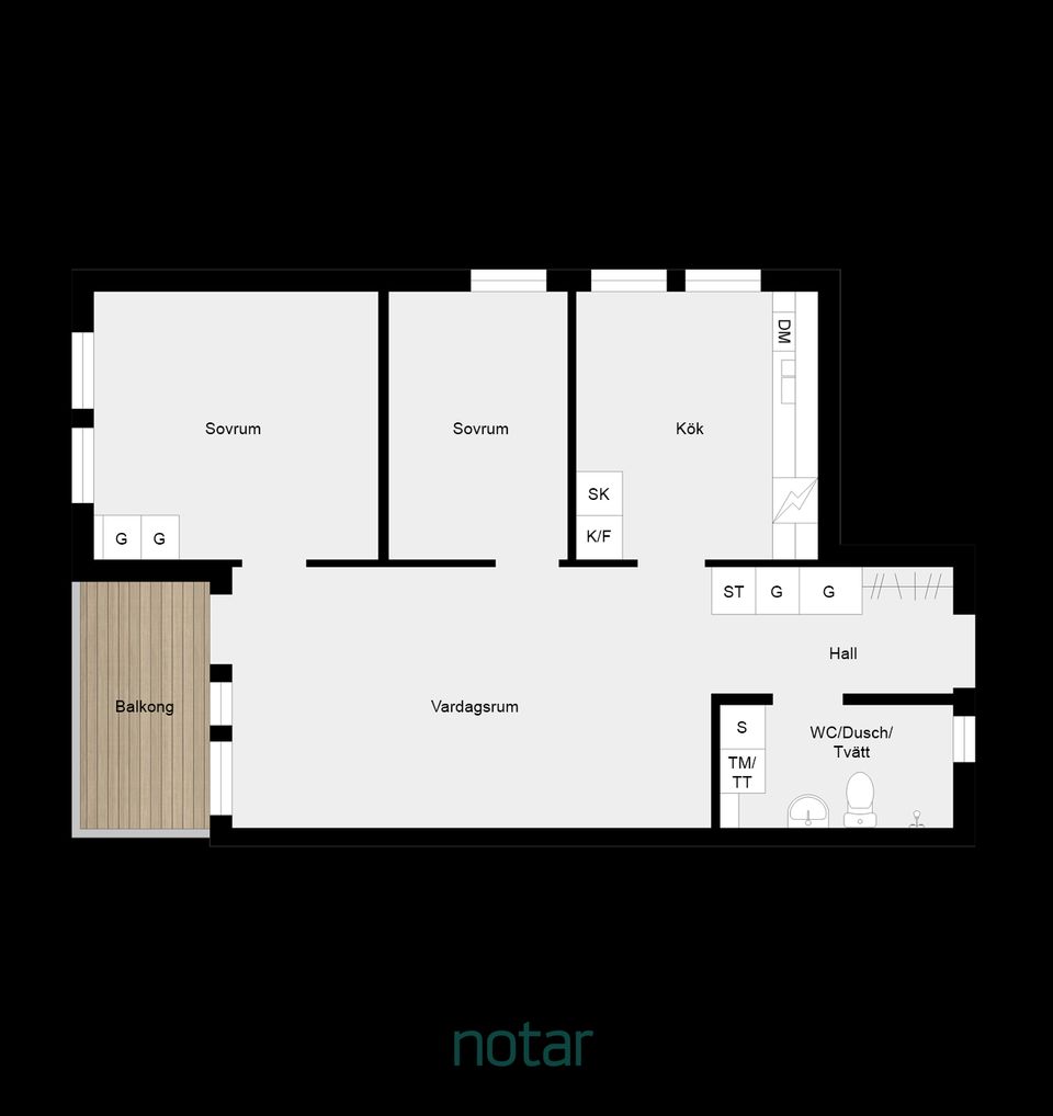 Bostadsrätt, Döbelnsgatan 7F, Bellevue, Karlstad