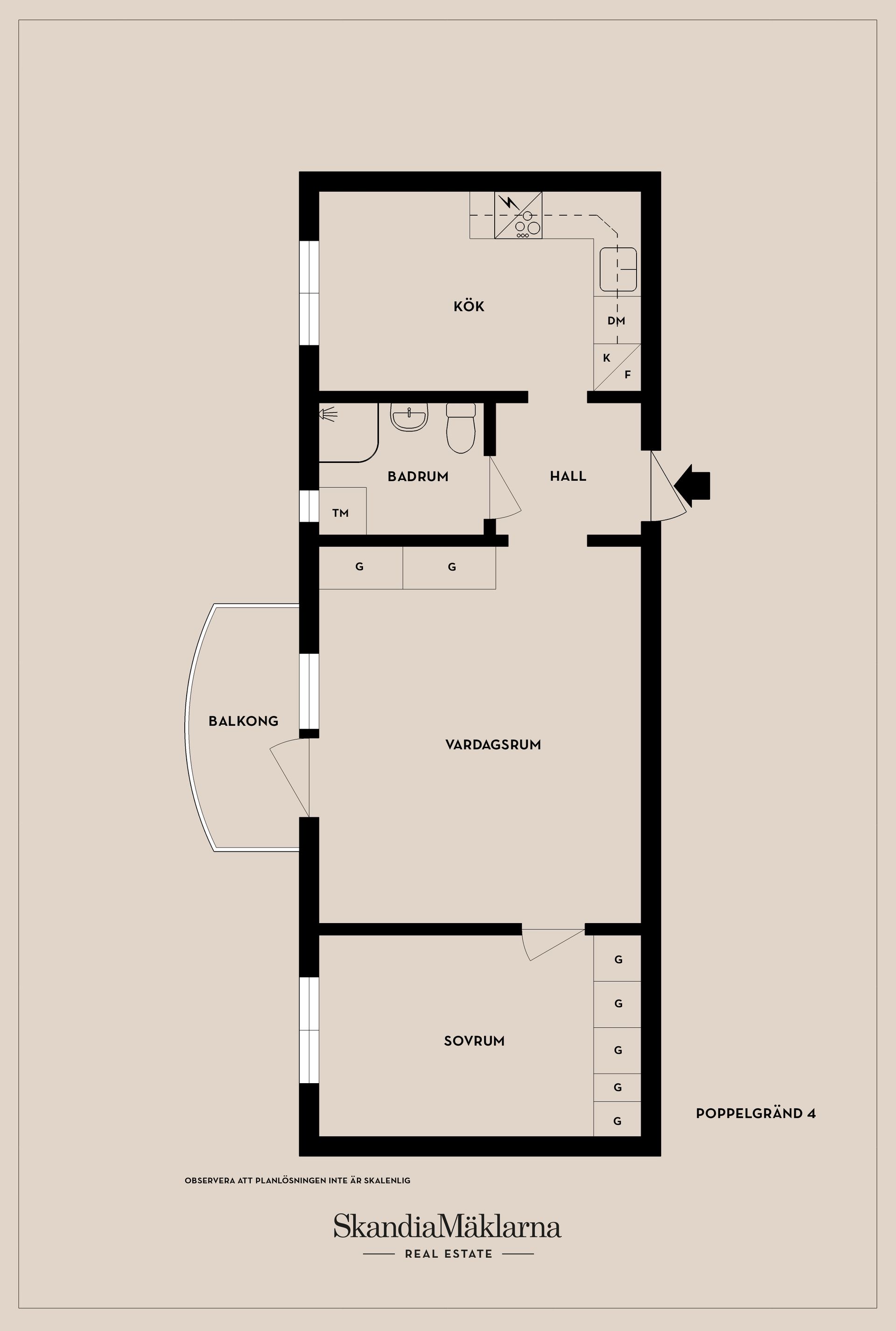 Bostadsrätt, Poppelgränd 4, Gamla Kålgården, Jönköping