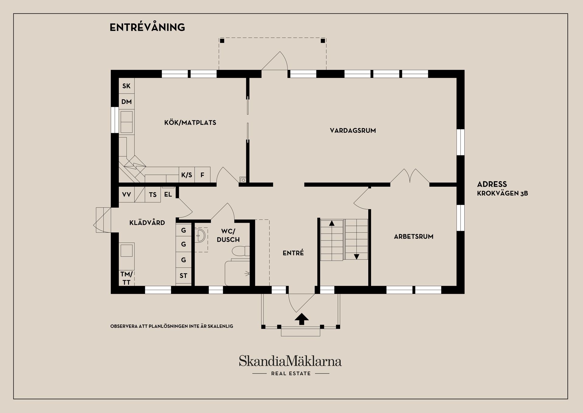 Villa, Krokvägen 3B, Storängen, Nacka