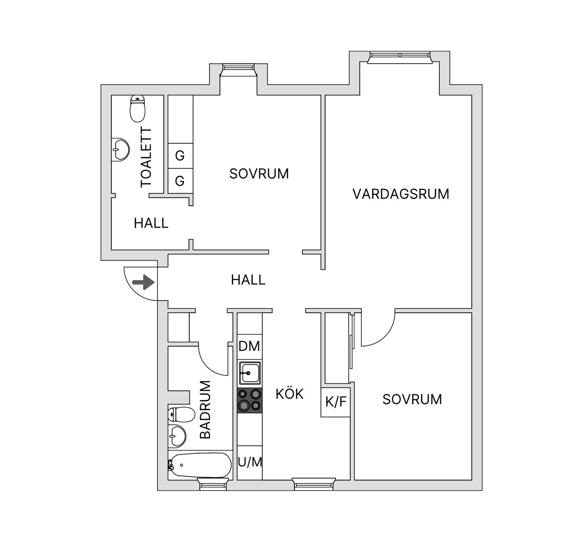 Bostadsrätt, Granhäcksvägen 3D, Surte, Ale
