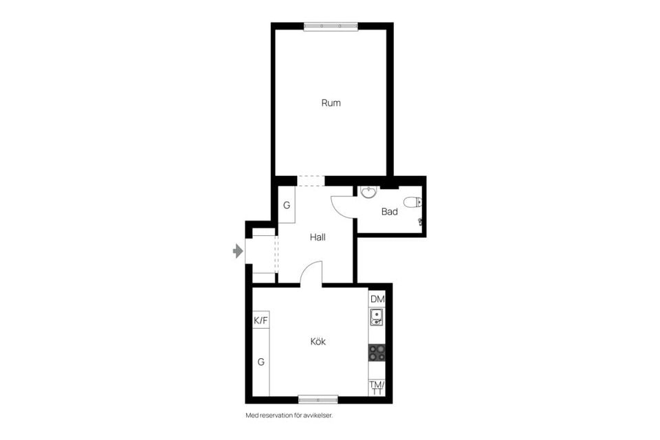 Bostadsrätt, Västra Vägen 5B, Centralt, Linköping