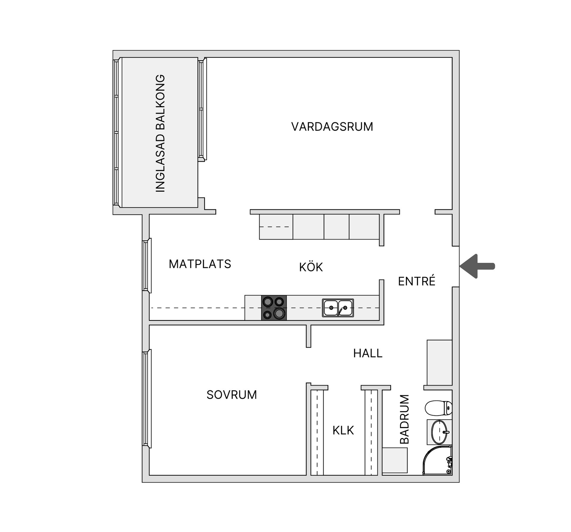 Bostadsrätt, Älvgatan 2B, Kvissleby, Sundsvall