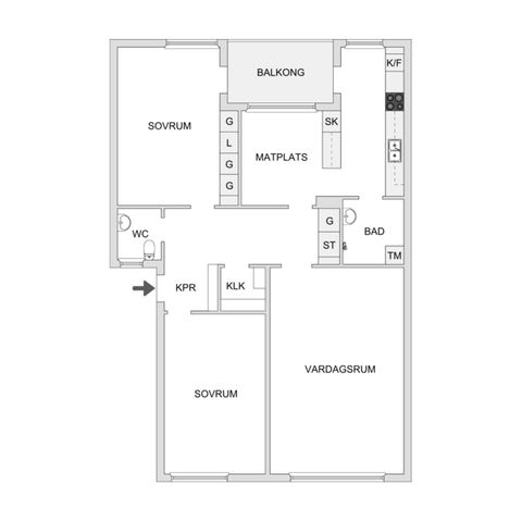 Bostadsrätt, Johannedalsvägen 2, Sundsbruk, Sundsvall