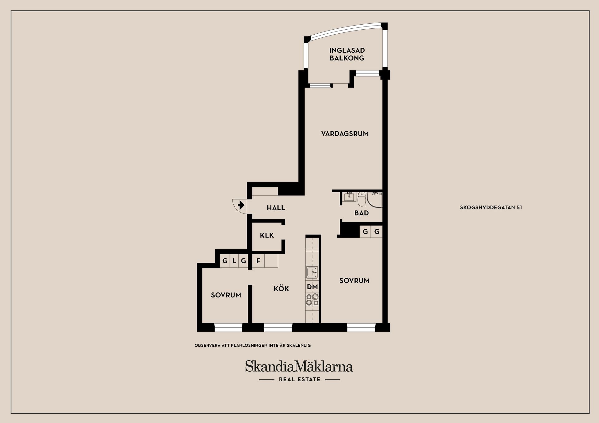Bostadsrätt, Skogshyddegatan 51, Alideberg, Borås