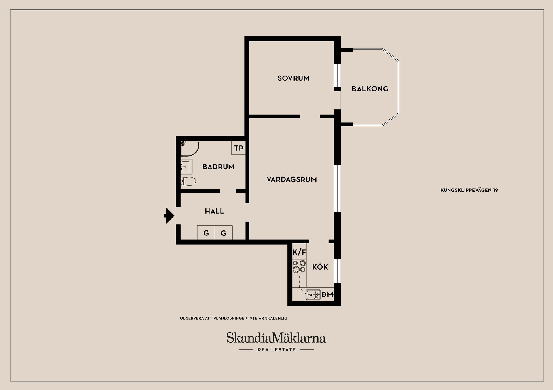 Bostadsrätt, Kungsklippevägen 19, Centrala Stuvsta, Huddinge