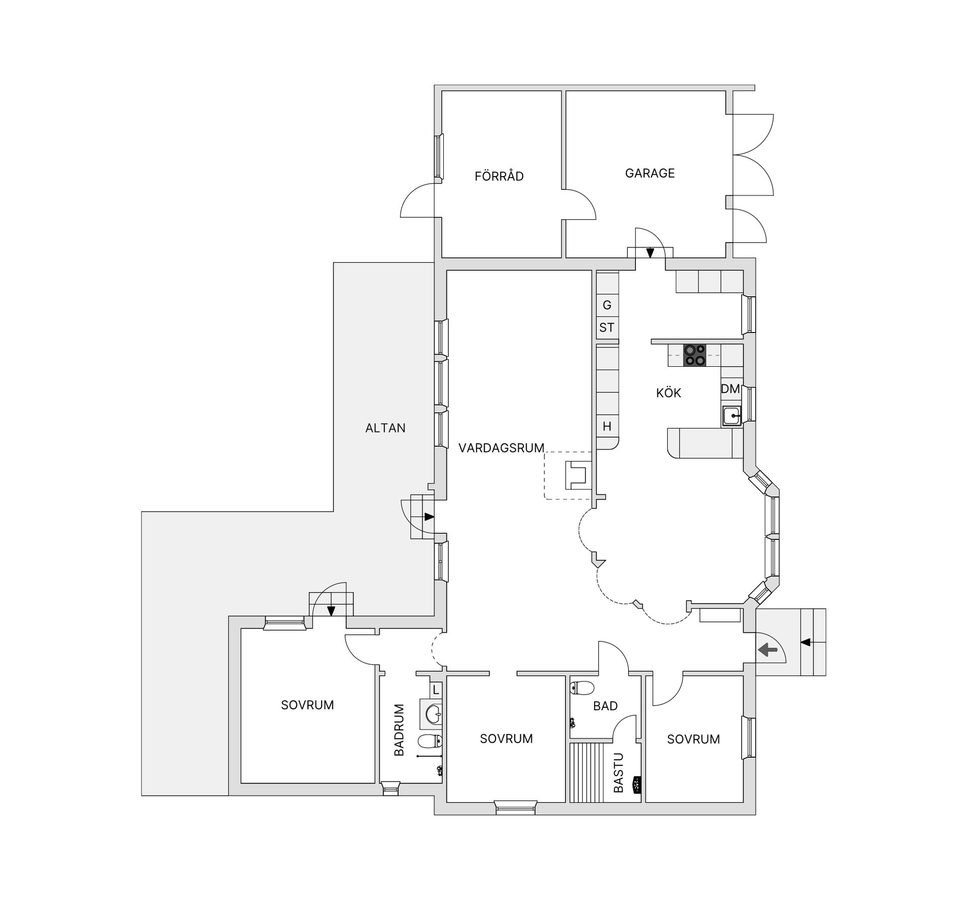 Villa, Apatitvägen 1, Koskullskulle, Gällivare