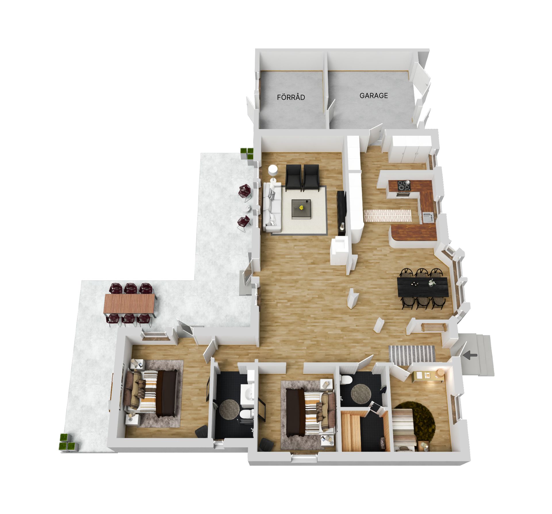 Villa, Apatitvägen 1, Koskullskulle, Gällivare