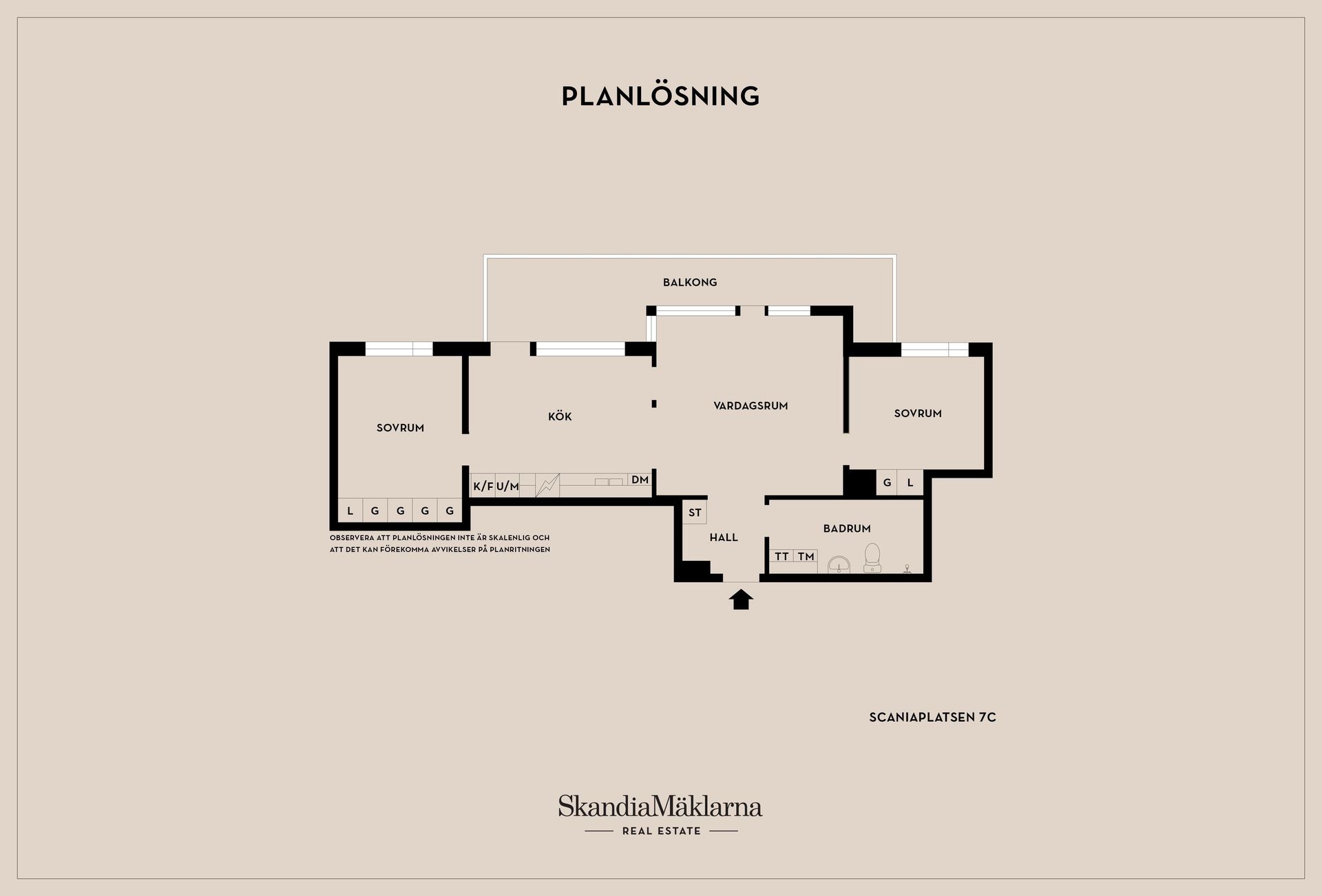 Bostadsrätt, Scaniaplatsen 7C, Västra Hamnen, Malmö