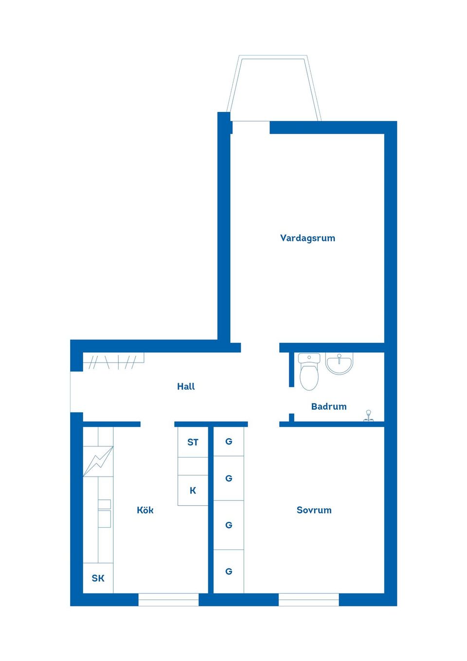 Bostadsrätt, Skolgatan 9C, Centrum, Hässleholm