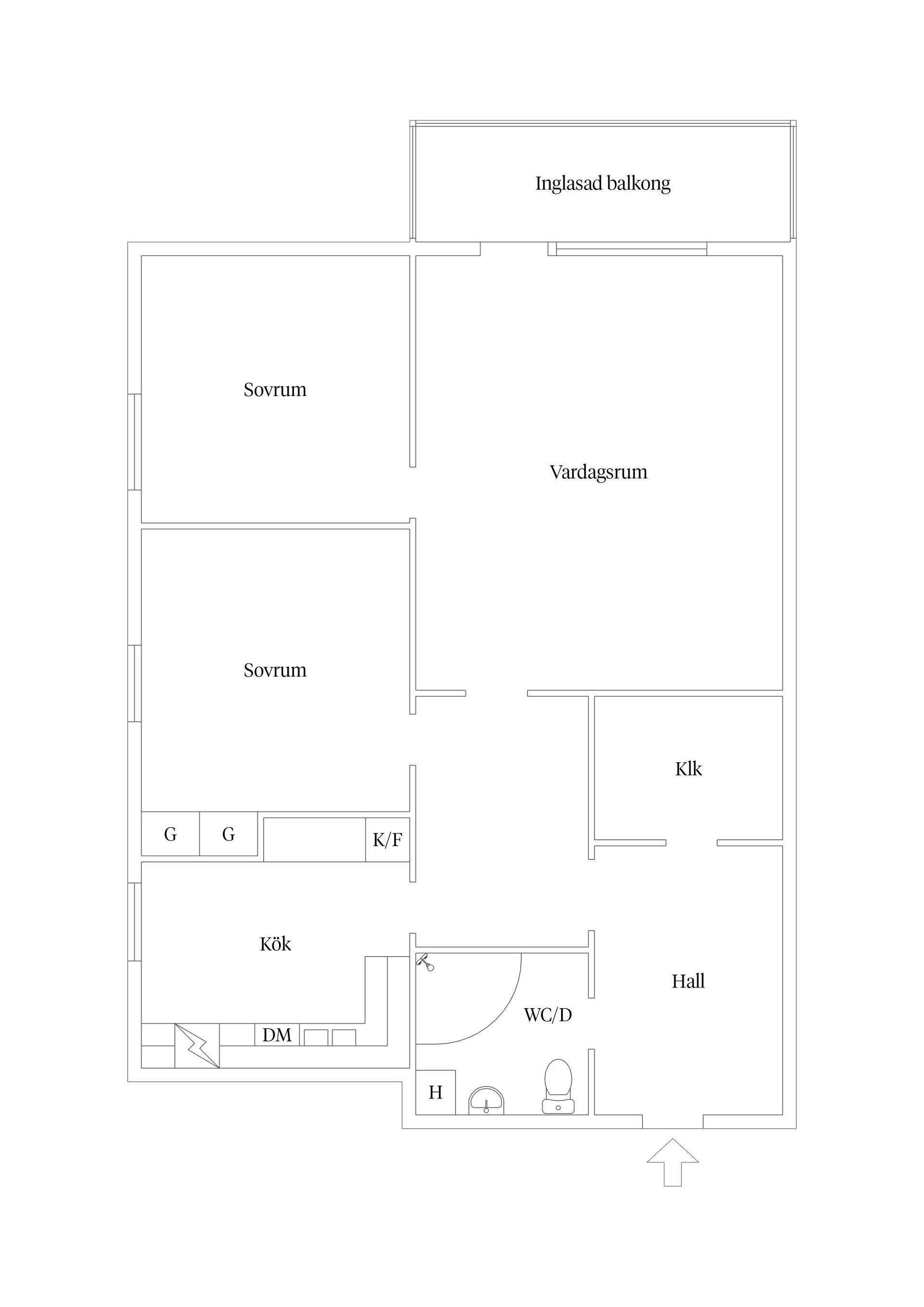 Bostadsrätt, Herrgårdsvägen 26, Centrala Väsby, Upplands Väsby