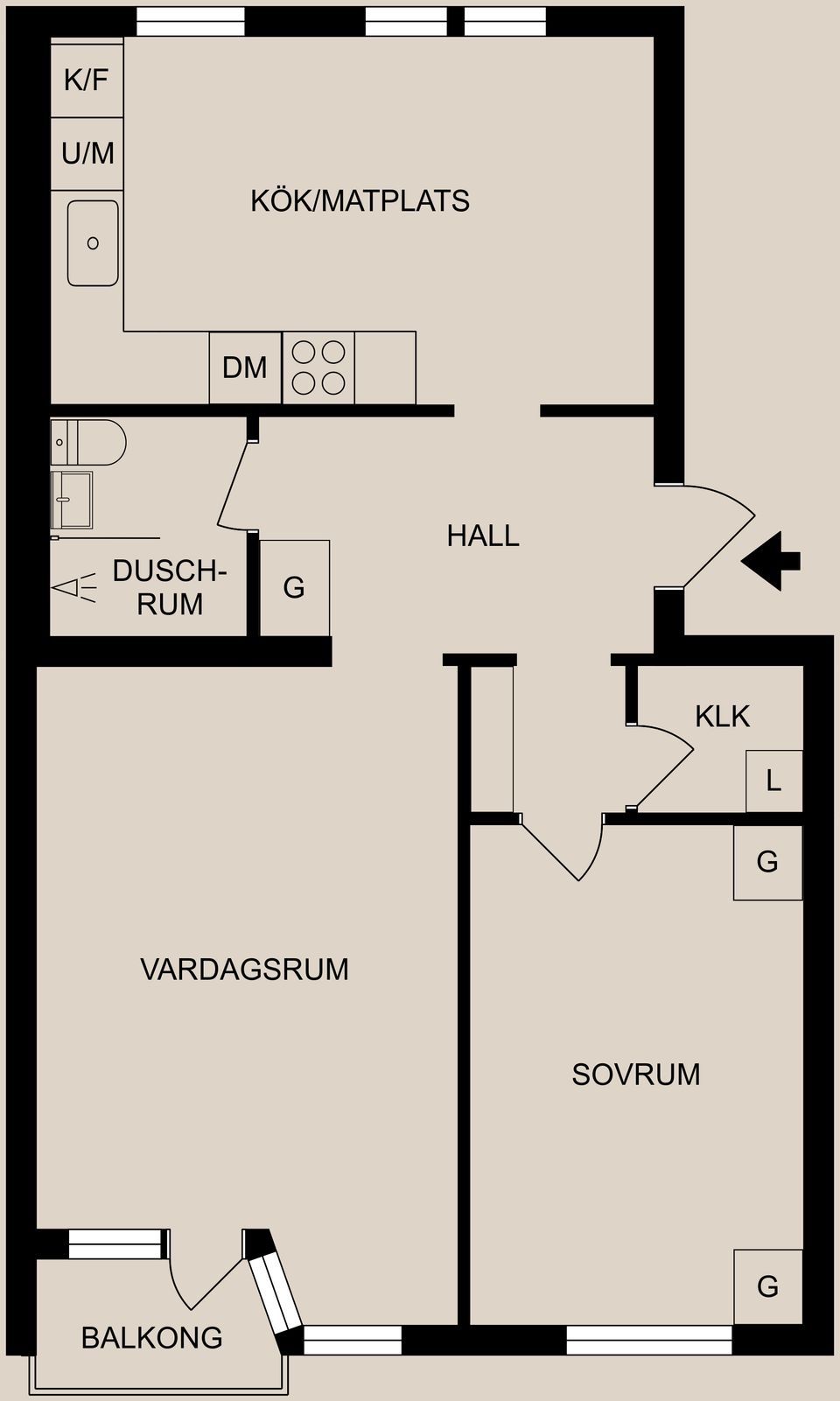 Bostadsrätt, Holmstagatan 5B, Centralt, Söder, Norrköping