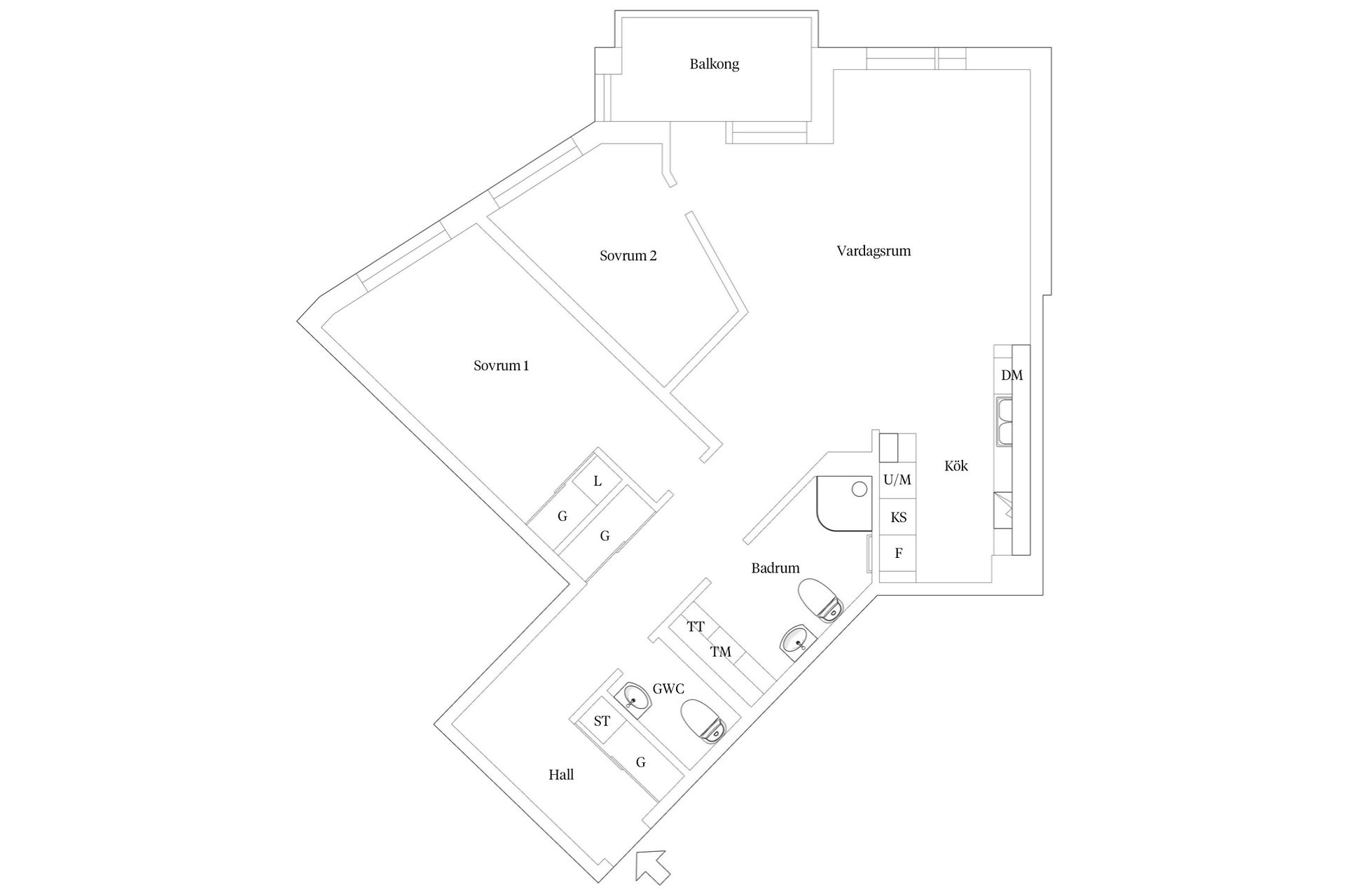 Bostadsrätt, Hamntorget 2C, Lomma - Centralt, Lomma