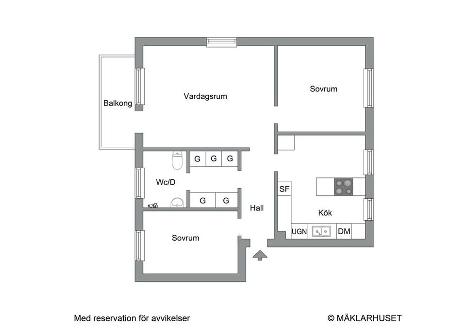 Bostadsrätt, Vadmalsvägen 19, Riksby, Stockholm