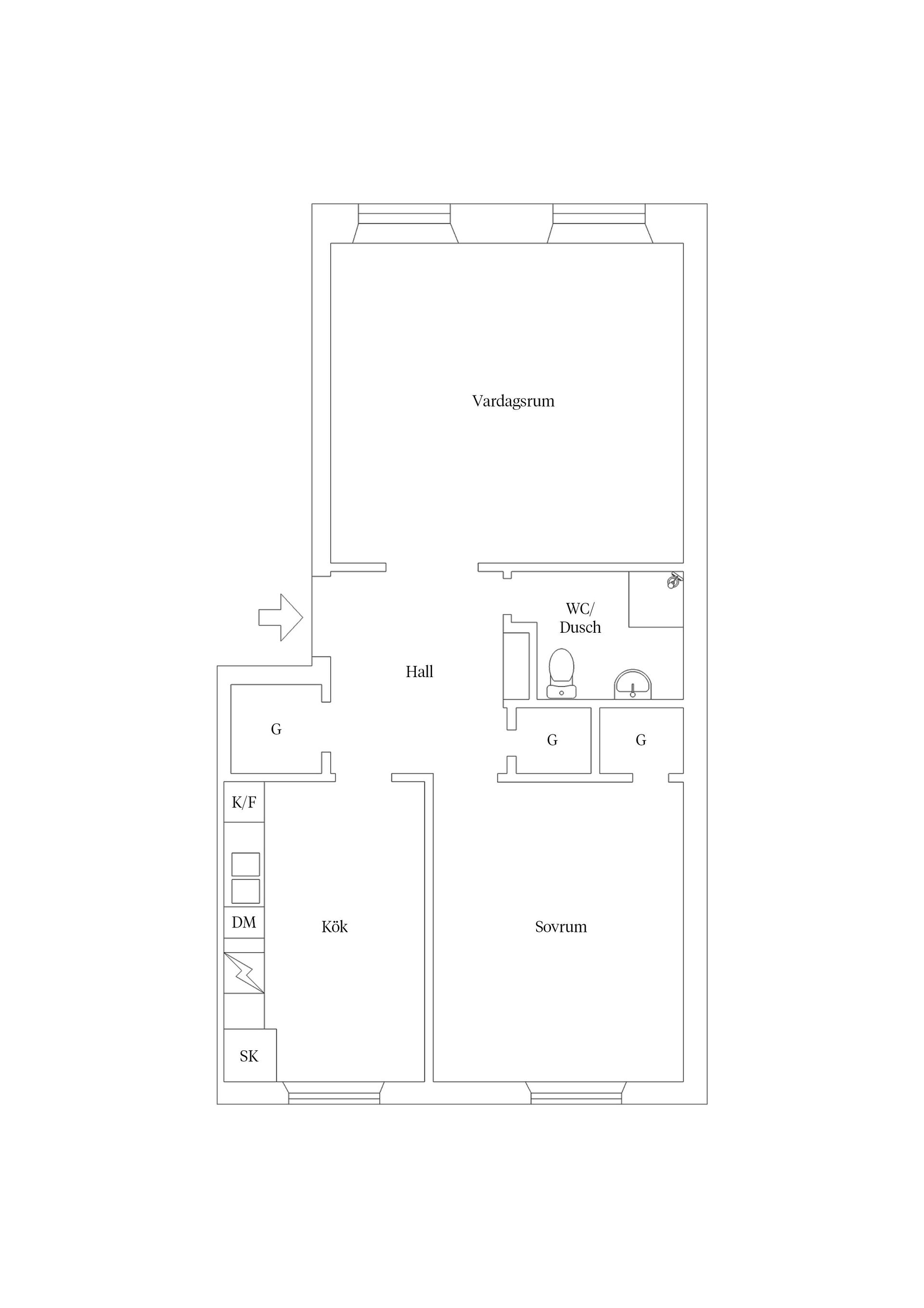 Bostadsrätt, Marielundsgatan 2B, Fålhagen, Uppsala
