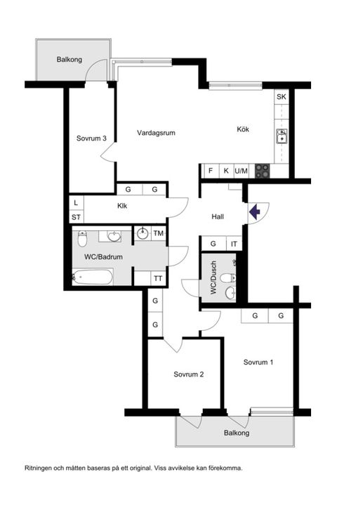 Bostadsrätt, Fredsborgsgatan 19, 2 tr, Liljeholmskajen, Stockholm