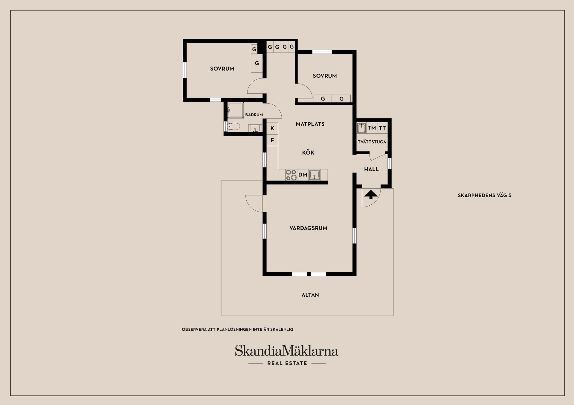 Villa, Skarphedens väg 5, Glömsta, Huddinge
