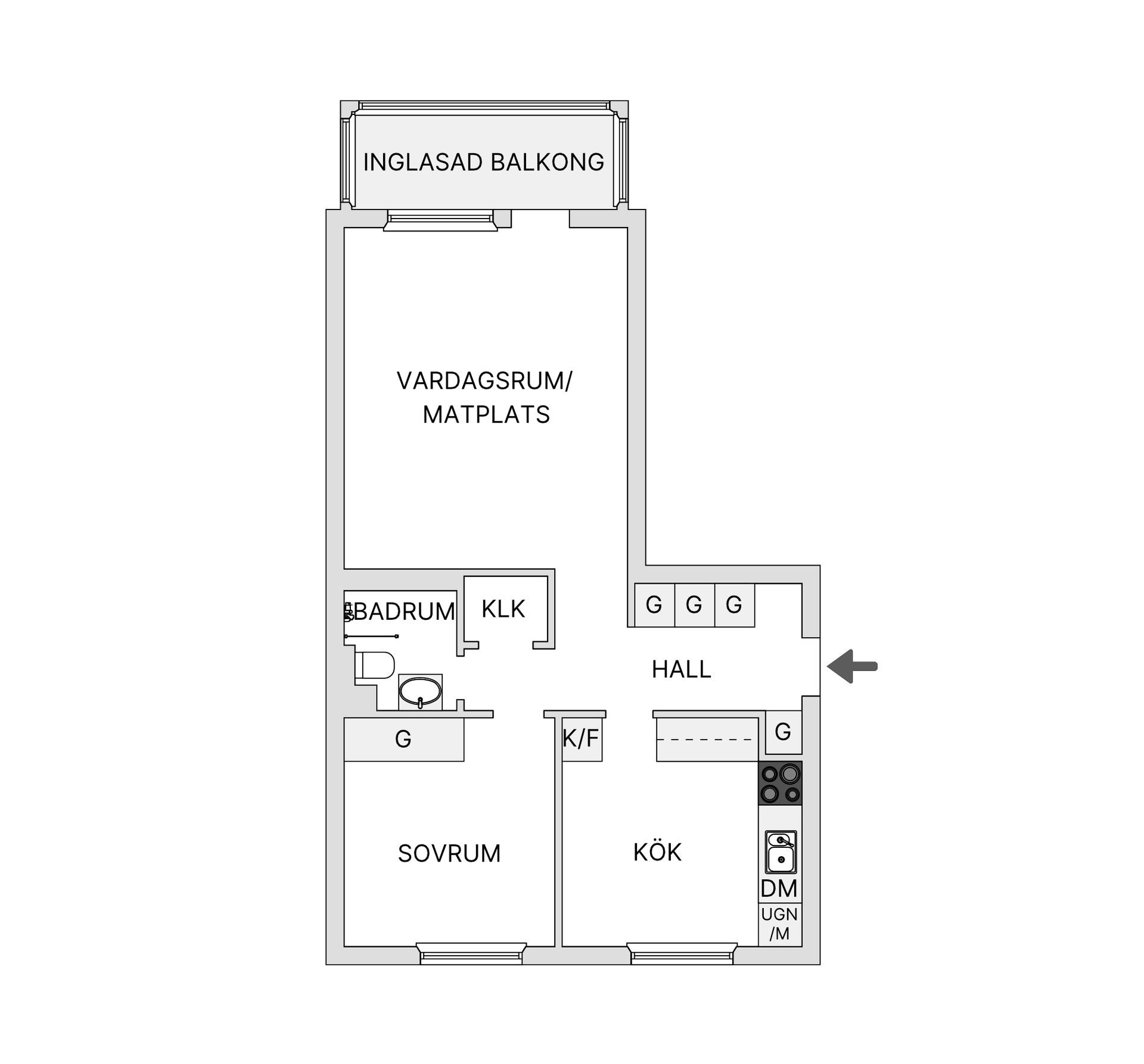 Bostadsrätt, Vindelgatan 38B, Byttorp, Borås