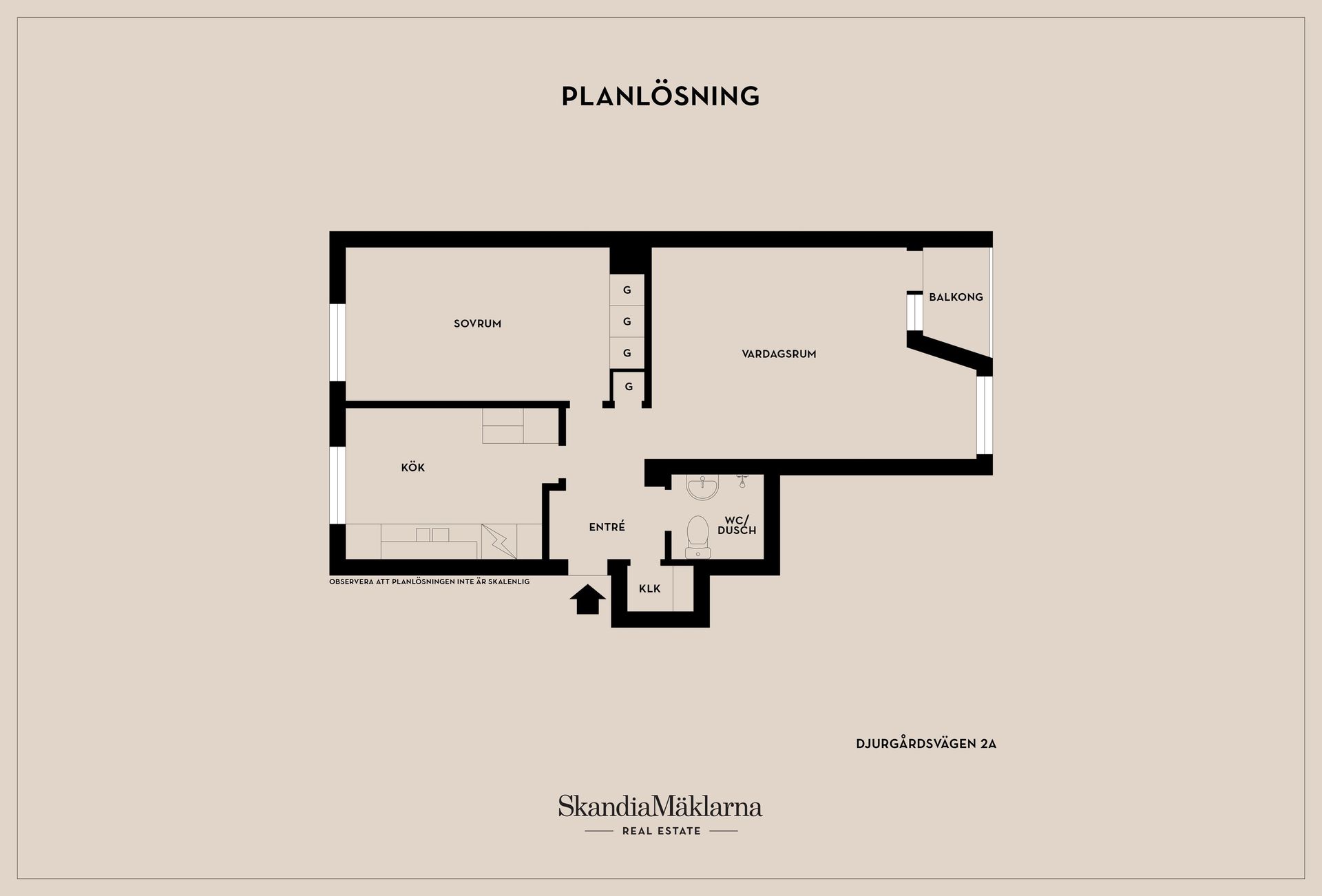 Bostadsrätt, Djurgårdsvägen 2A, Gamla Staden, Eskilstuna