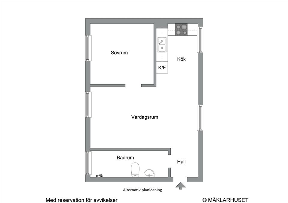 Bostadsrätt, Runda Vägen 19, vån 2/3, Alvik, Stockholm