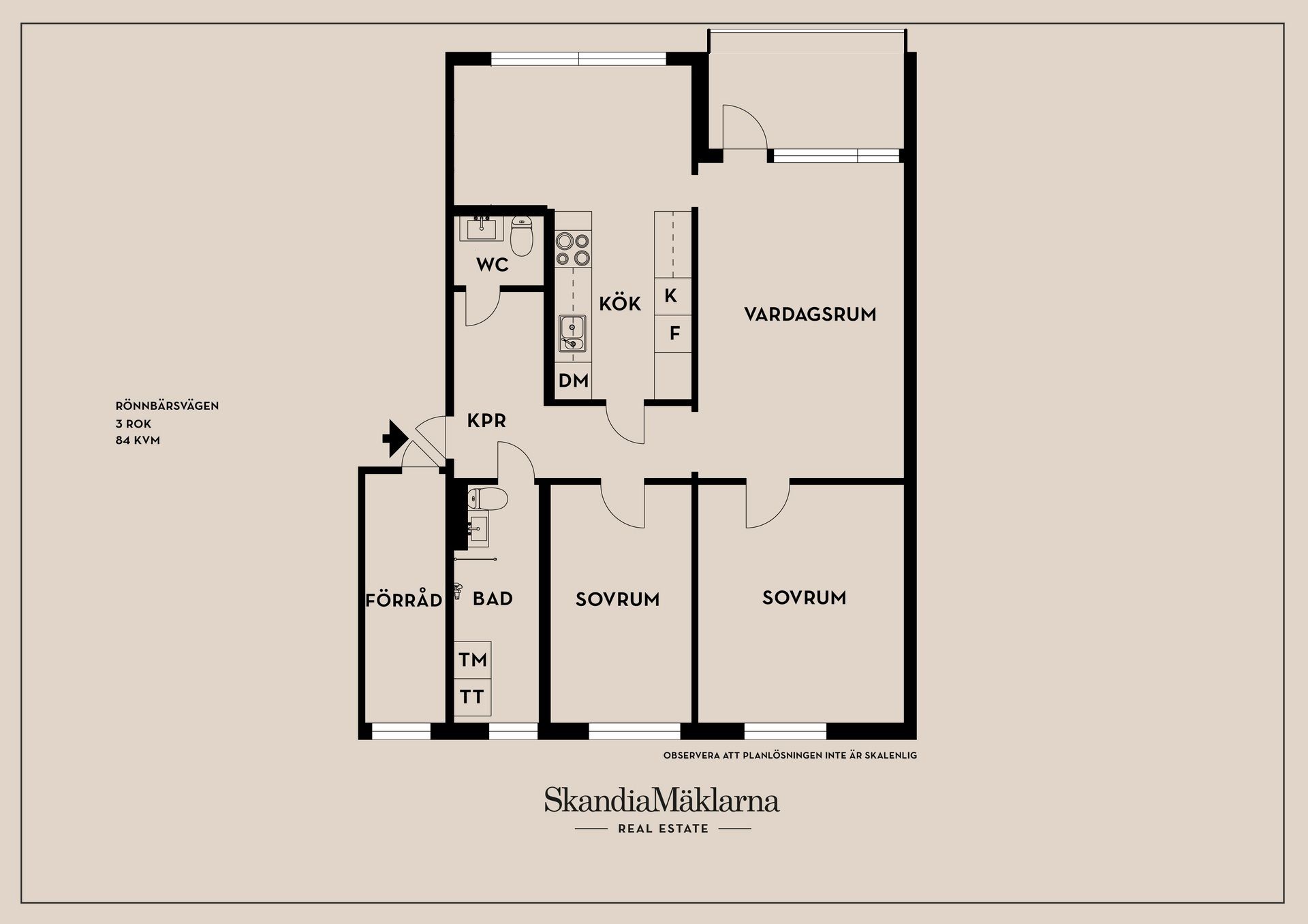 Bostadsrätt, Rönnbärsvägen 31, bv, Tibble, Upplands-Bro