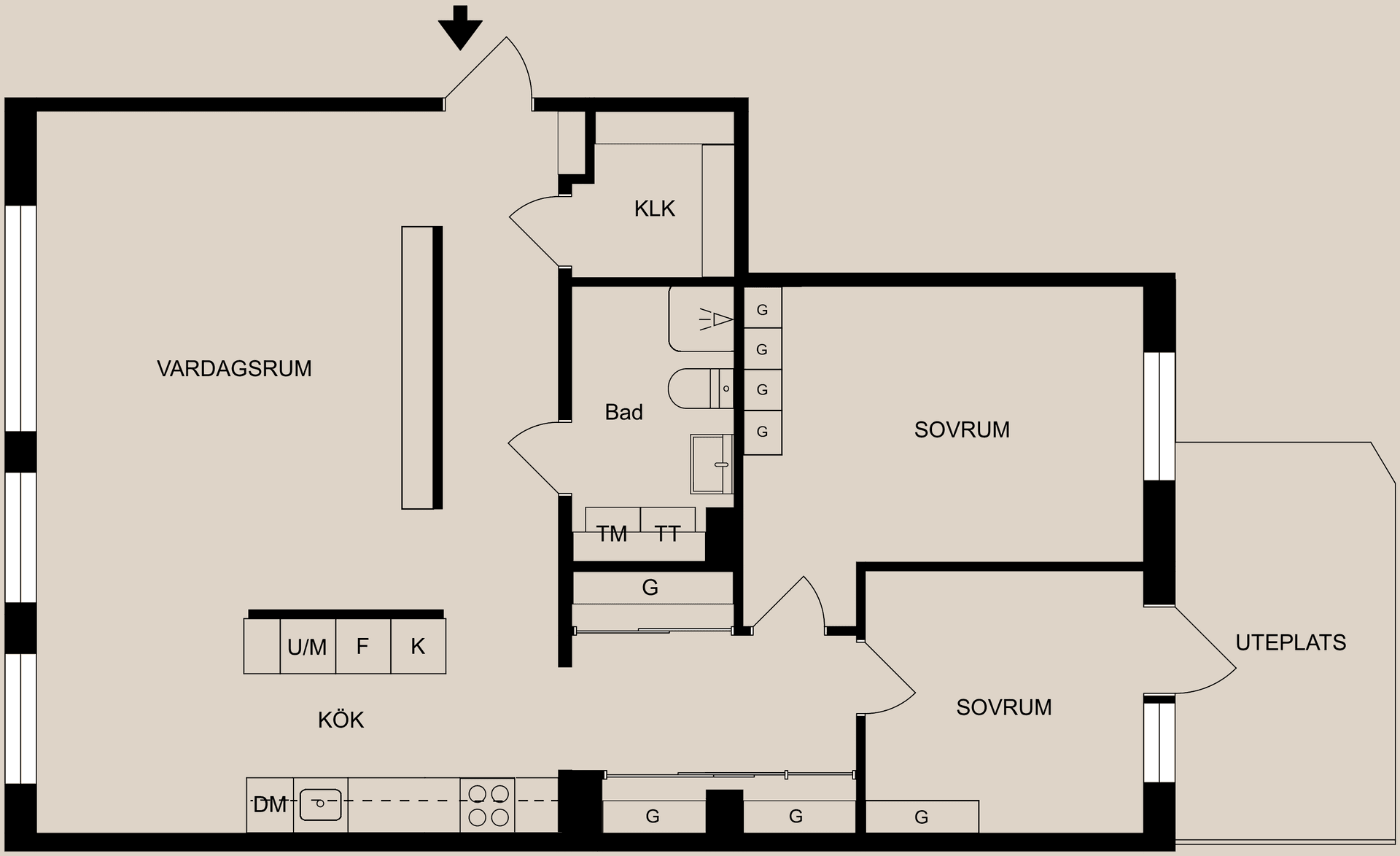 Bostadsrätt, Sveagatan 7, Centralt, resecentrum, Norrköping