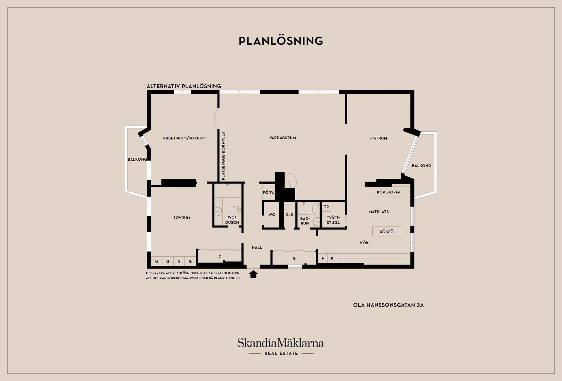 Bostadsrätt, Ola Hanssonsgatan 3A, Ribergsborg, Malmö