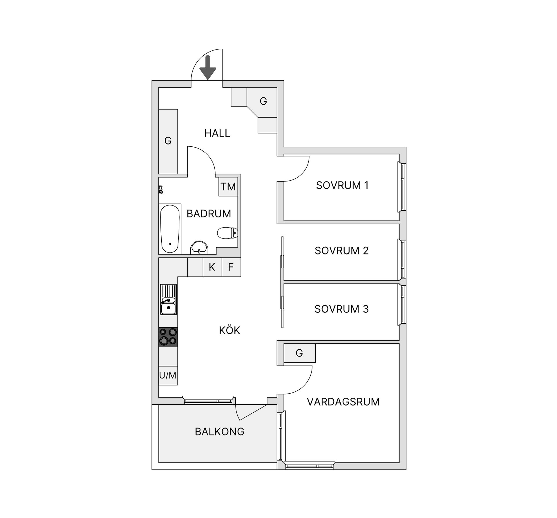 Bostadsrätt, Wesströms väg 4, Rotsunda, Sollentuna