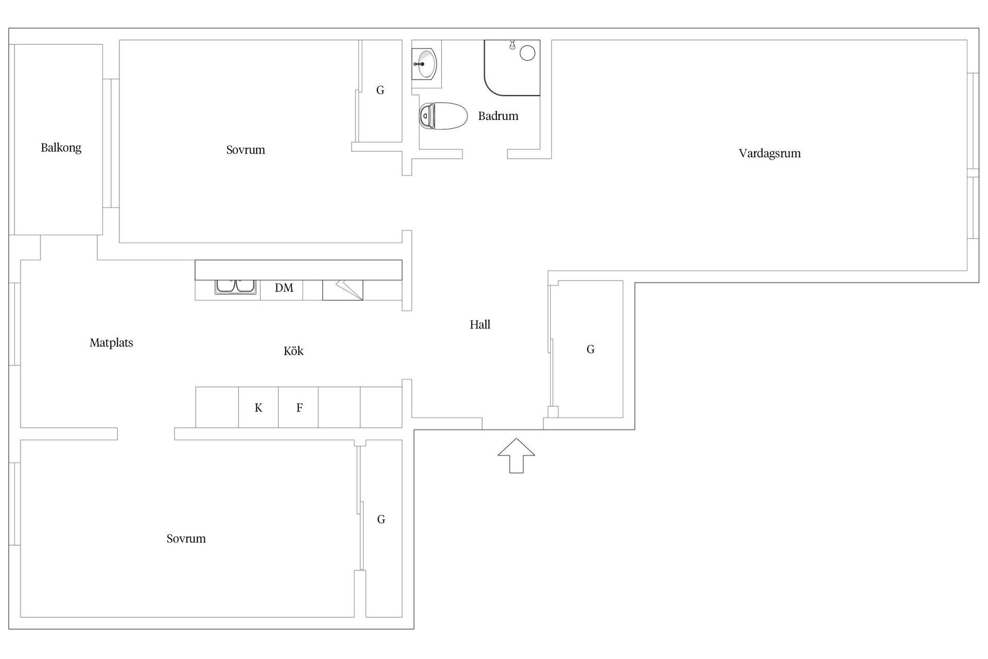 Bostadsrätt, Östra Storgatan 107B, Liljeholmen, Jönköping