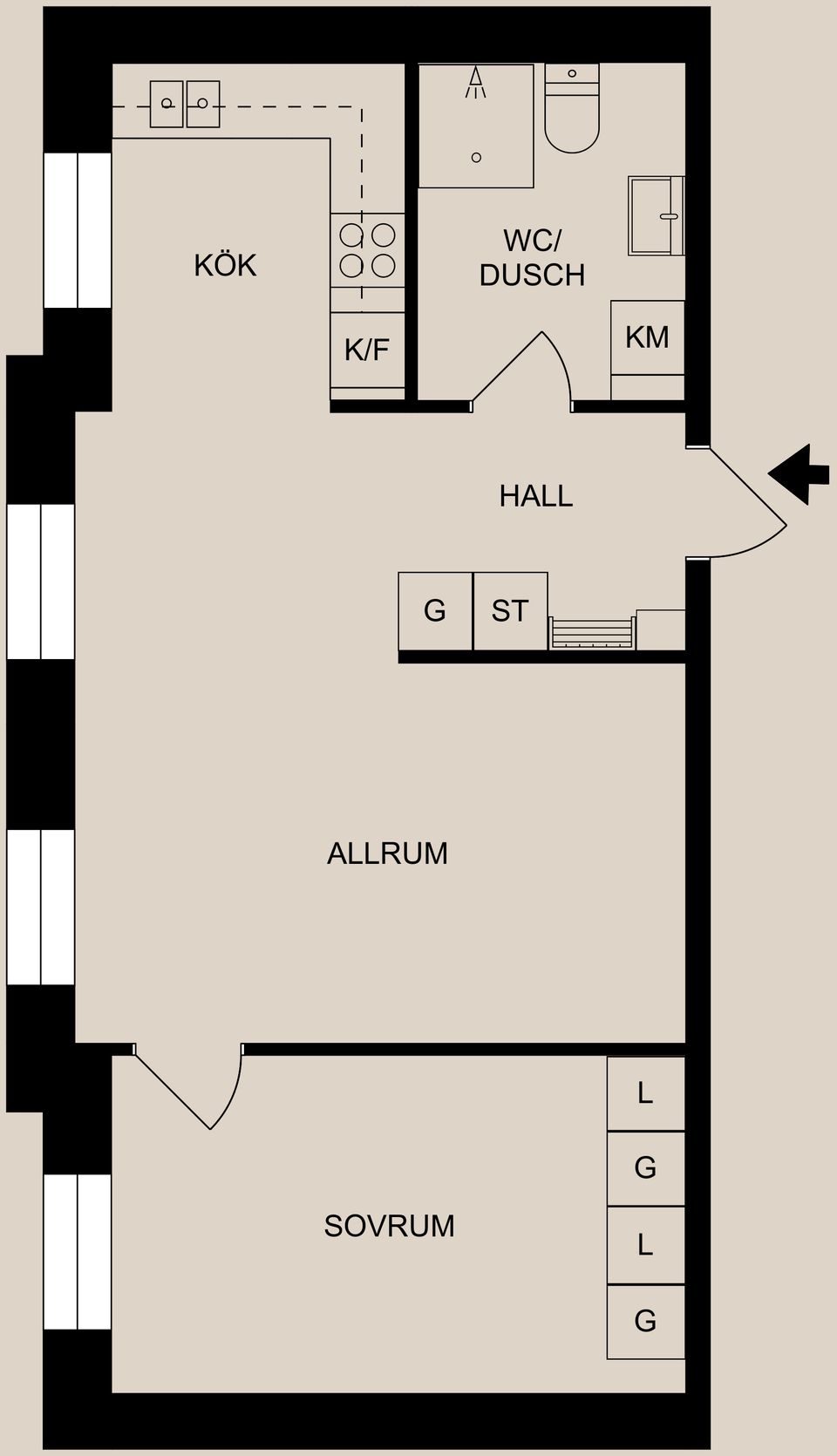 Bostadsrätt, Plankgatan 52B, Centralt - Folkparken, Norrköping