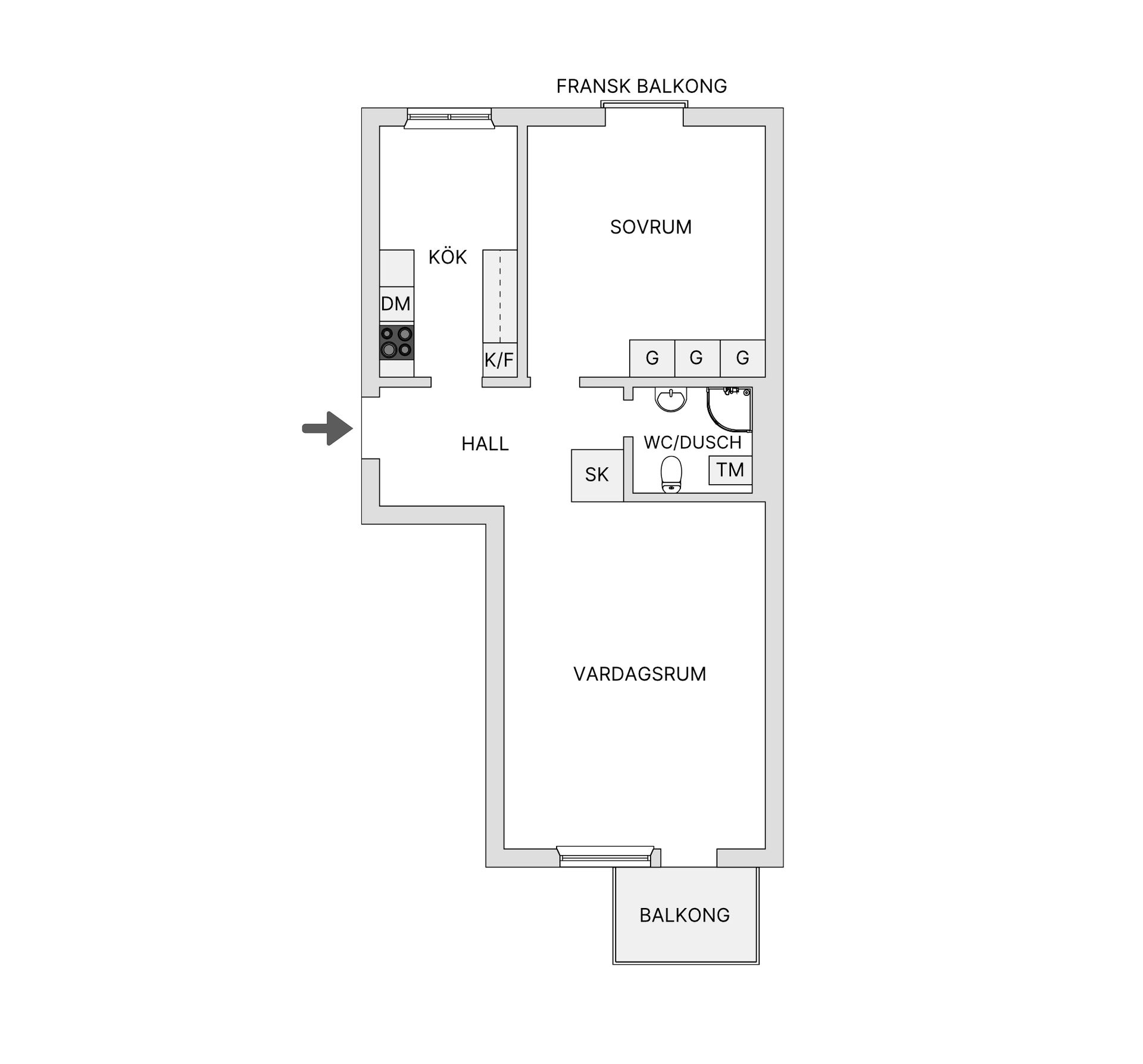 Bostadsrätt, Rådhusgatan 59B, Söder, Östersund