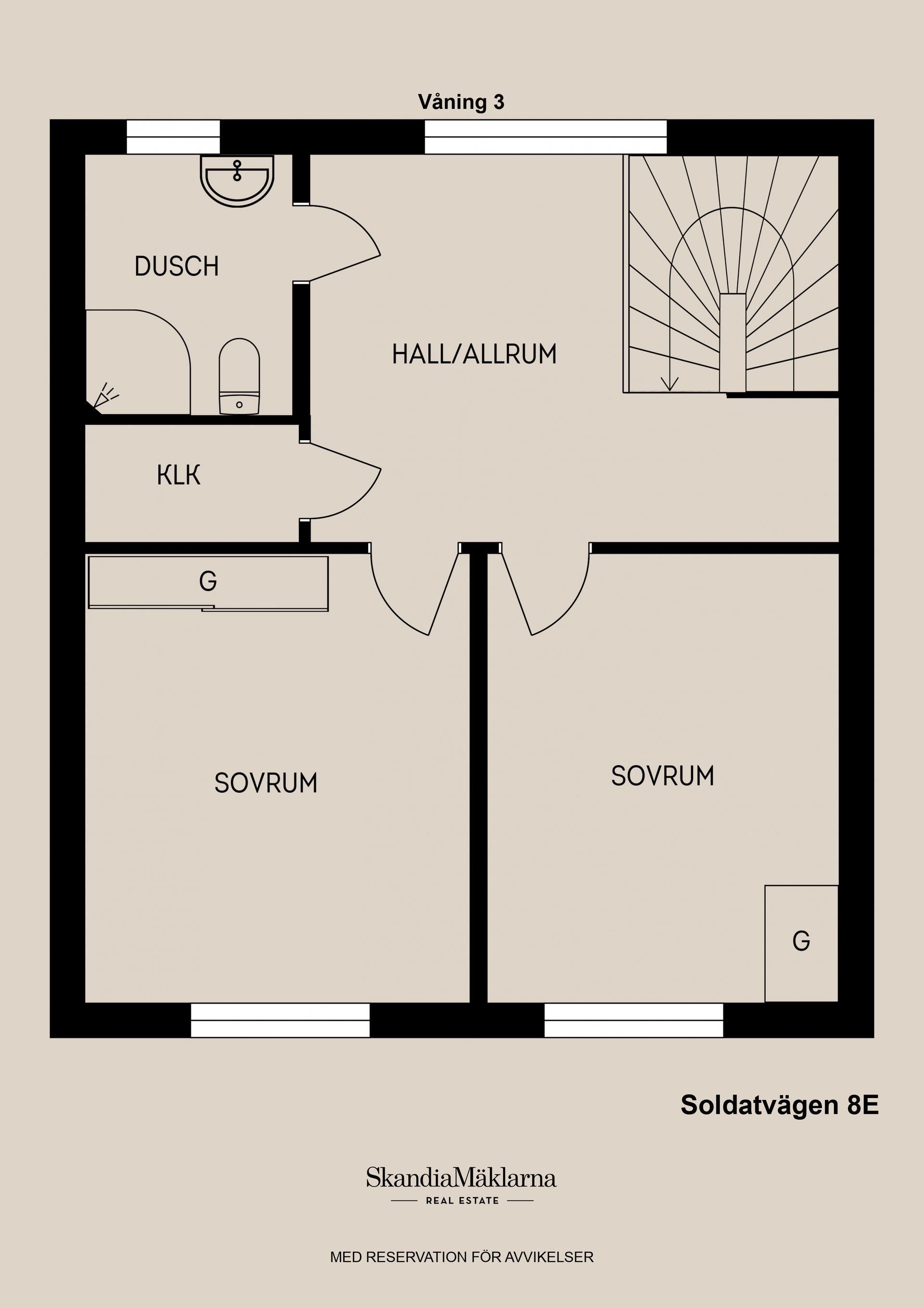 Radhus, Soldatvägen 8E, Olsbacka, Gävle