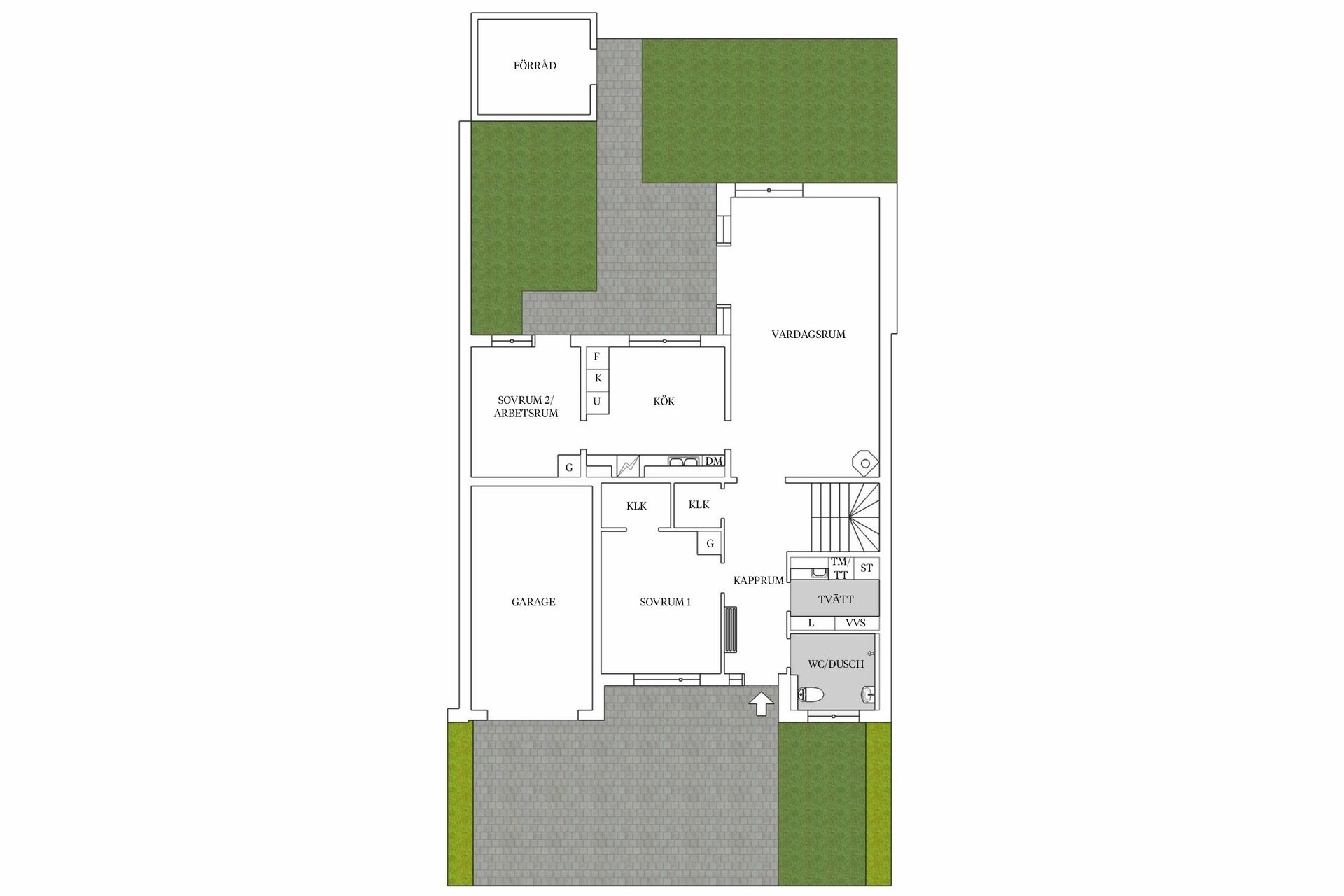 Bostadsrätt, Radhus, Klättermusgården 29, Väster, Landskrona