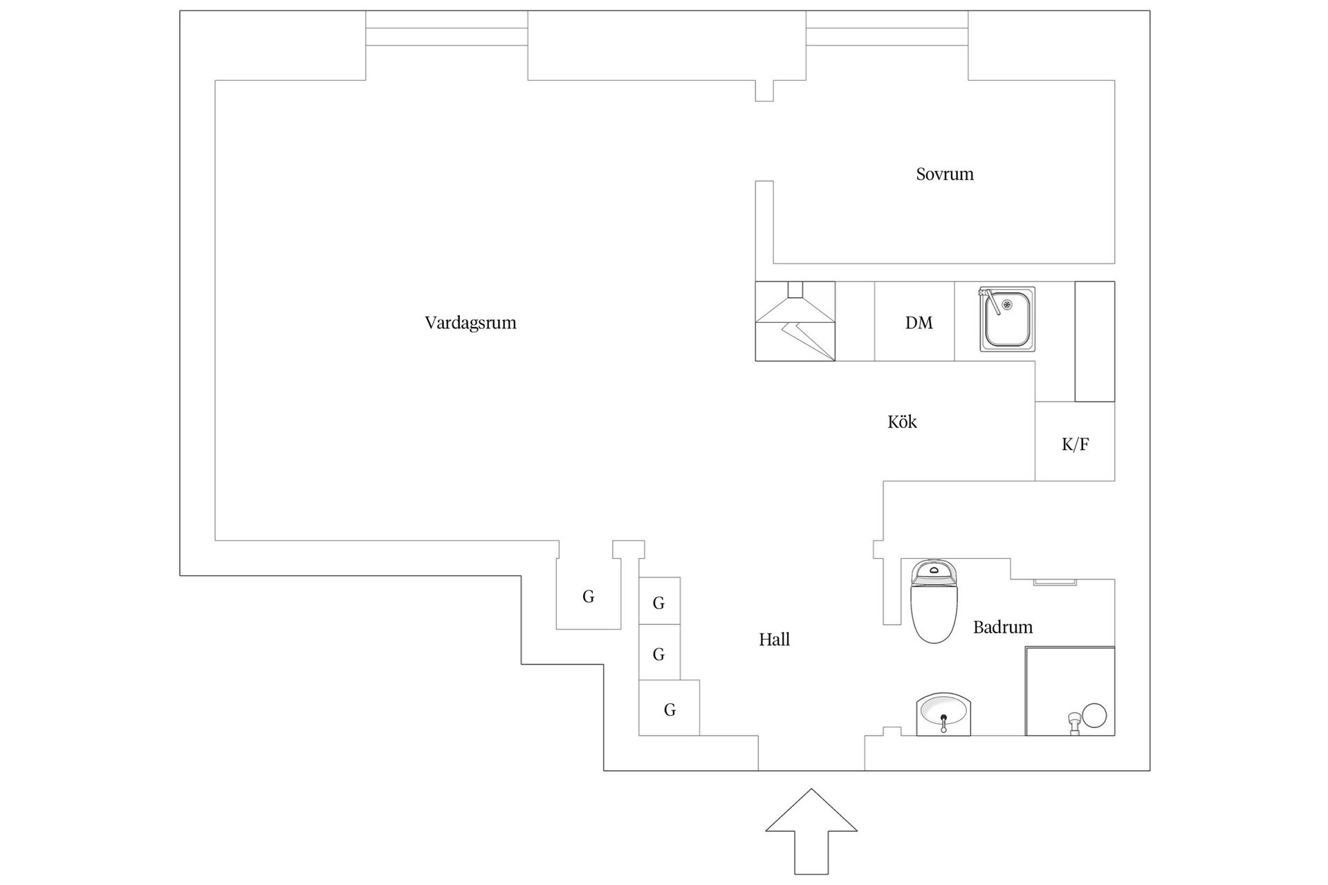 Bostadsrätt, Metargatan 13, Södermalm Sofia, Stockholm
