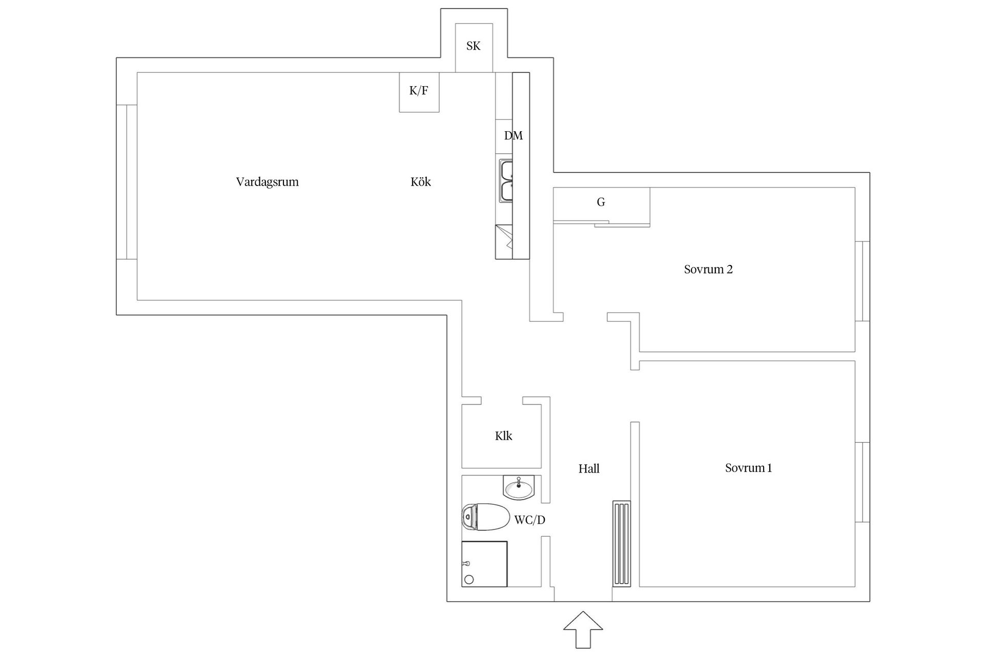 Bostadsrätt, Östra Ansgarigatan 69, Gamla Limhamn, Malmö