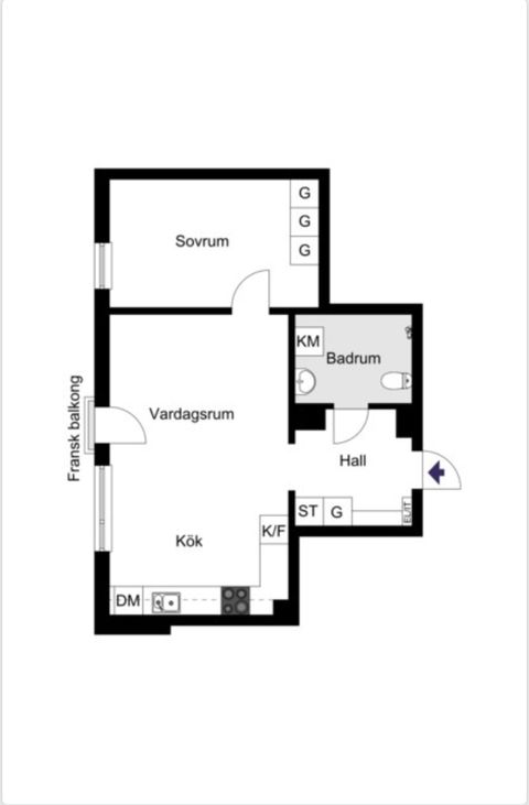 Bostadsrätt, Suddagummans Gata 10, 3 tr., Bromma / Annedal, Stockholm