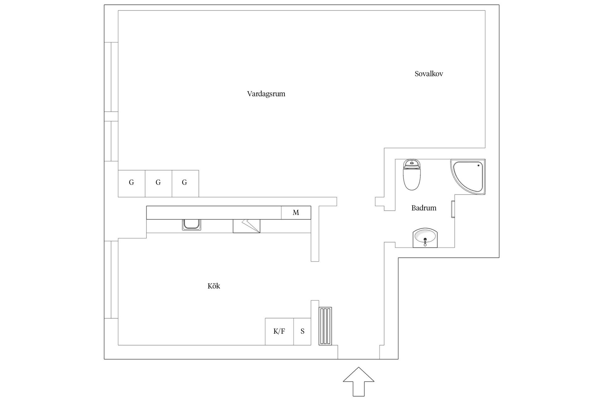 Bostadsrätt, Krokegatan 7, Masthugget, Göteborg