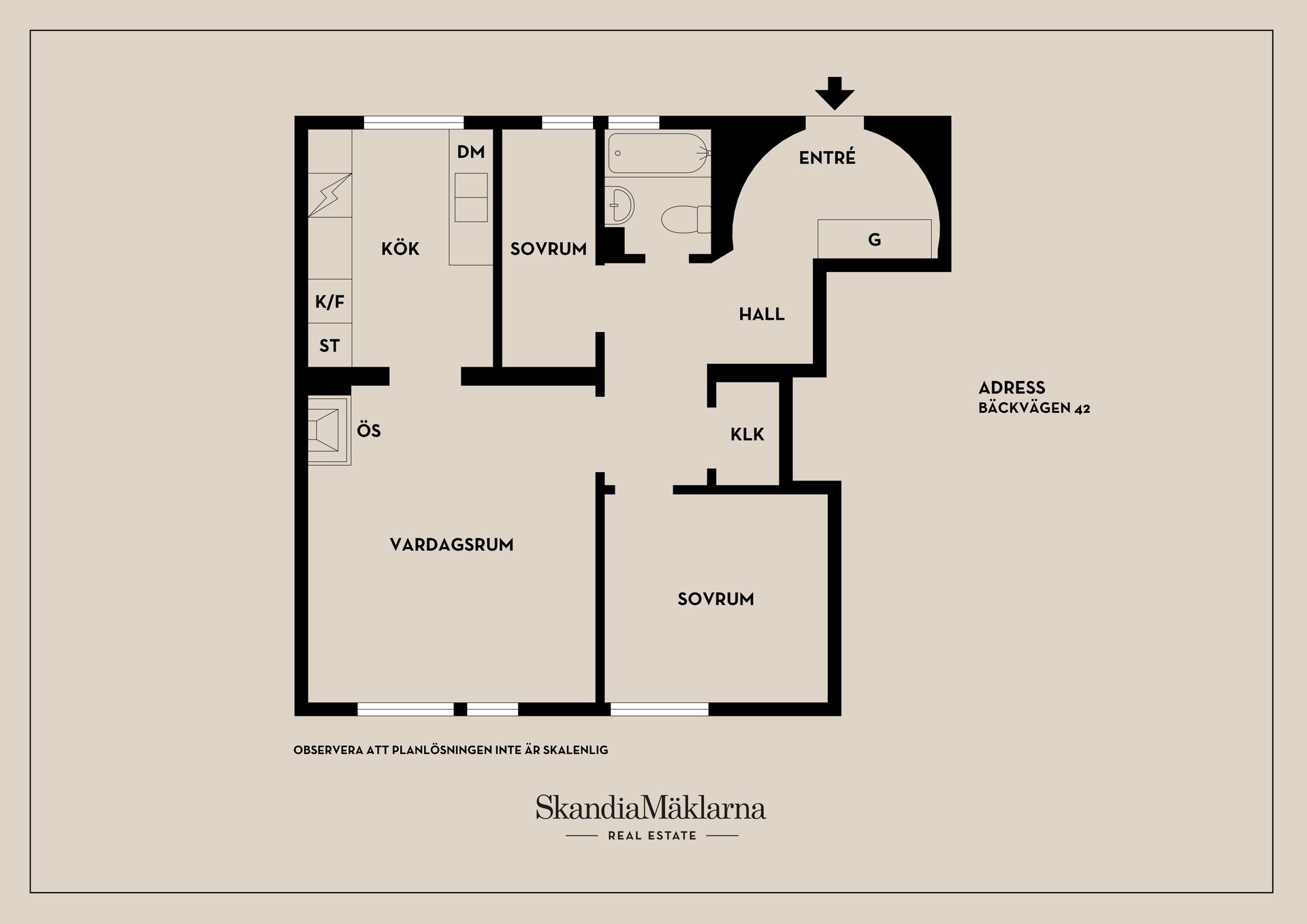 Bostadsrätt, Bäckvägen 42, Midsommarkransen, Stockholm