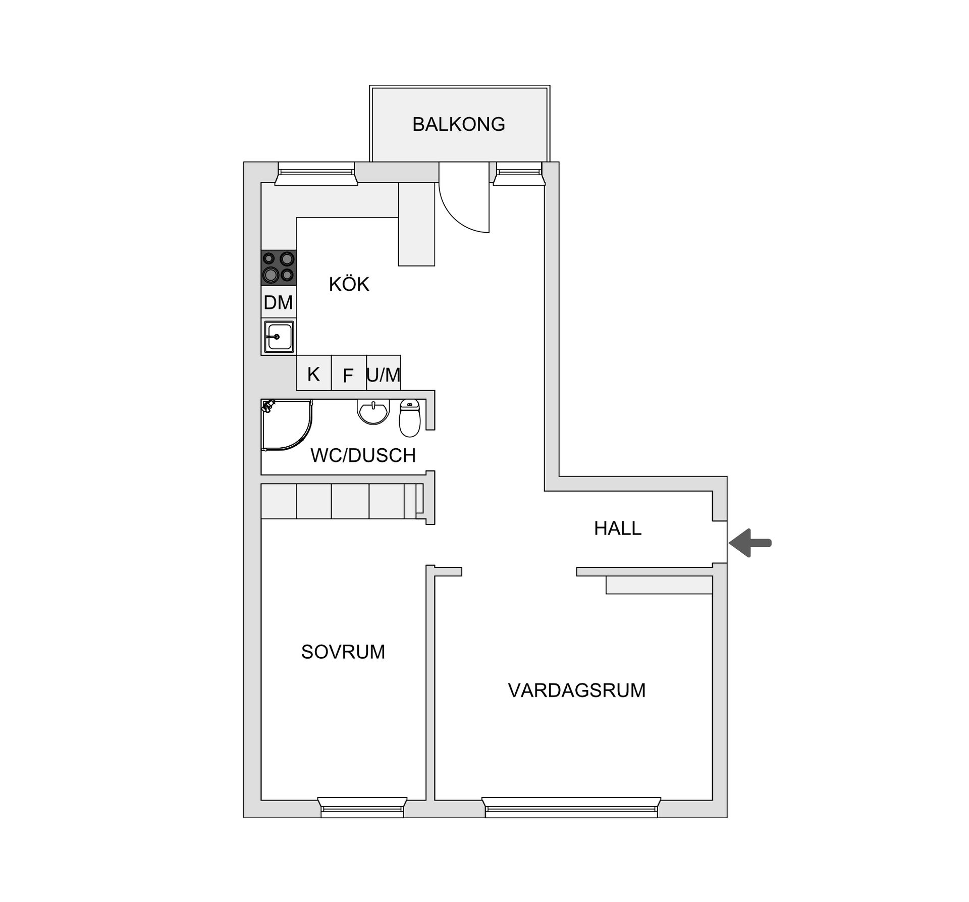 Bostadsrätt, Brogränd 10, Centrala Östersund, Östersund