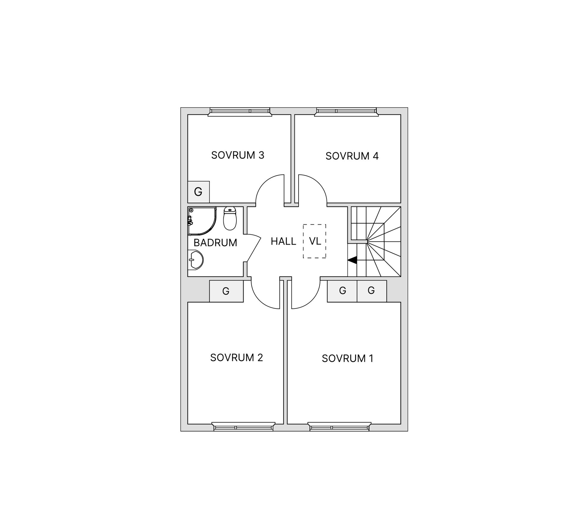 Villa, Radhus, Galoppvägen 16, Jakobsberg, Järfälla