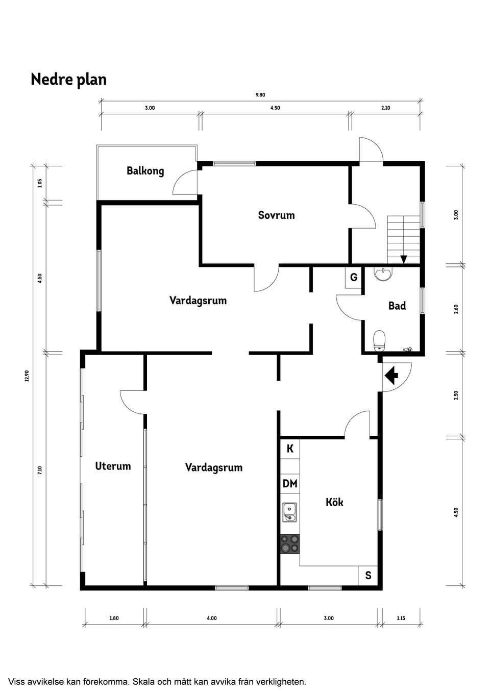Villa, Gamla Hallandsvägen 12, Örkelljunga