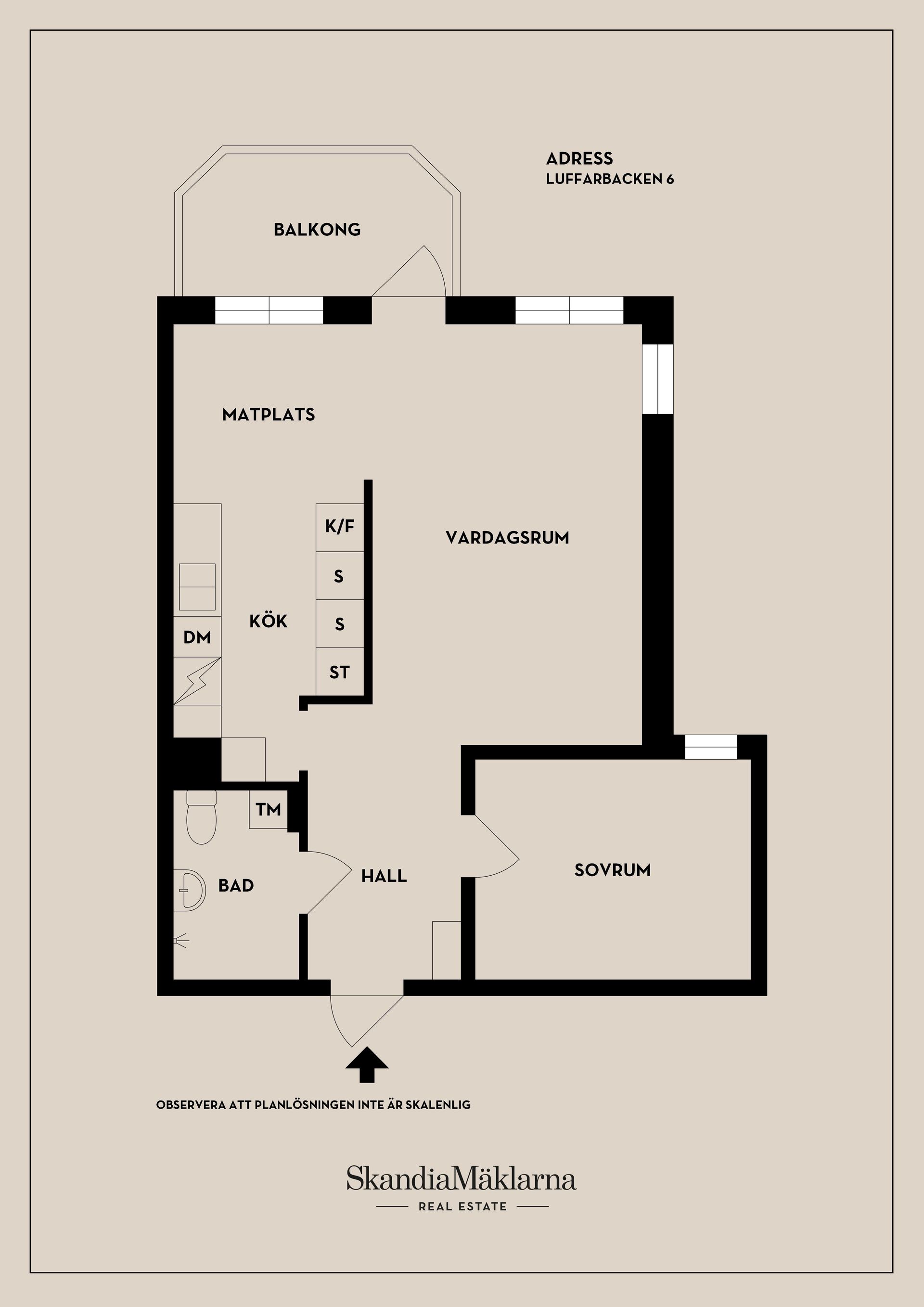 Bostadsrätt, Luffarbacken 6, Centralt, Österåker