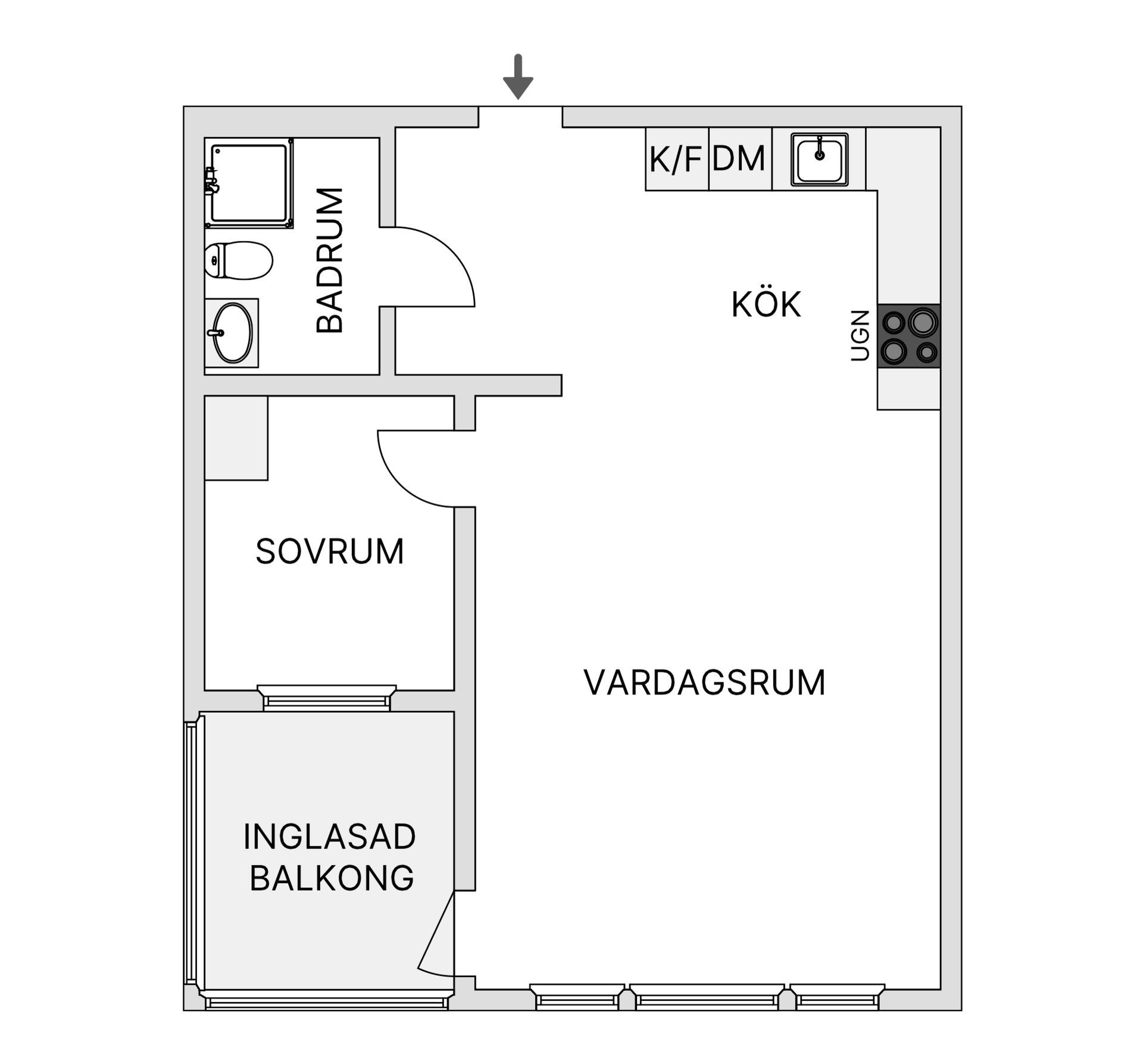Bostadsrätt, Slädgatan 5A, Sörböle, Skellefteå